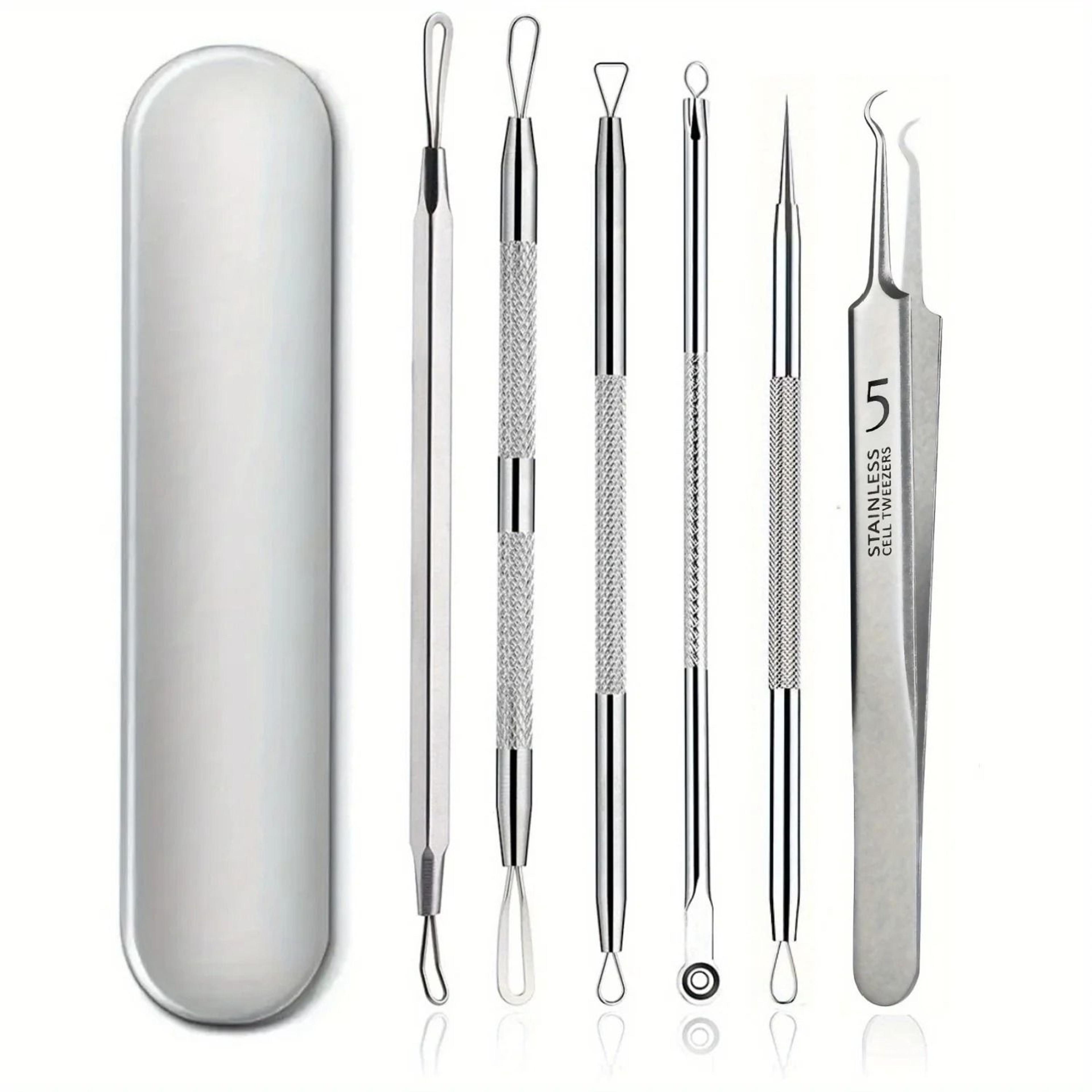multi piece blemish extraction kit and professional facial pore cleansing set
