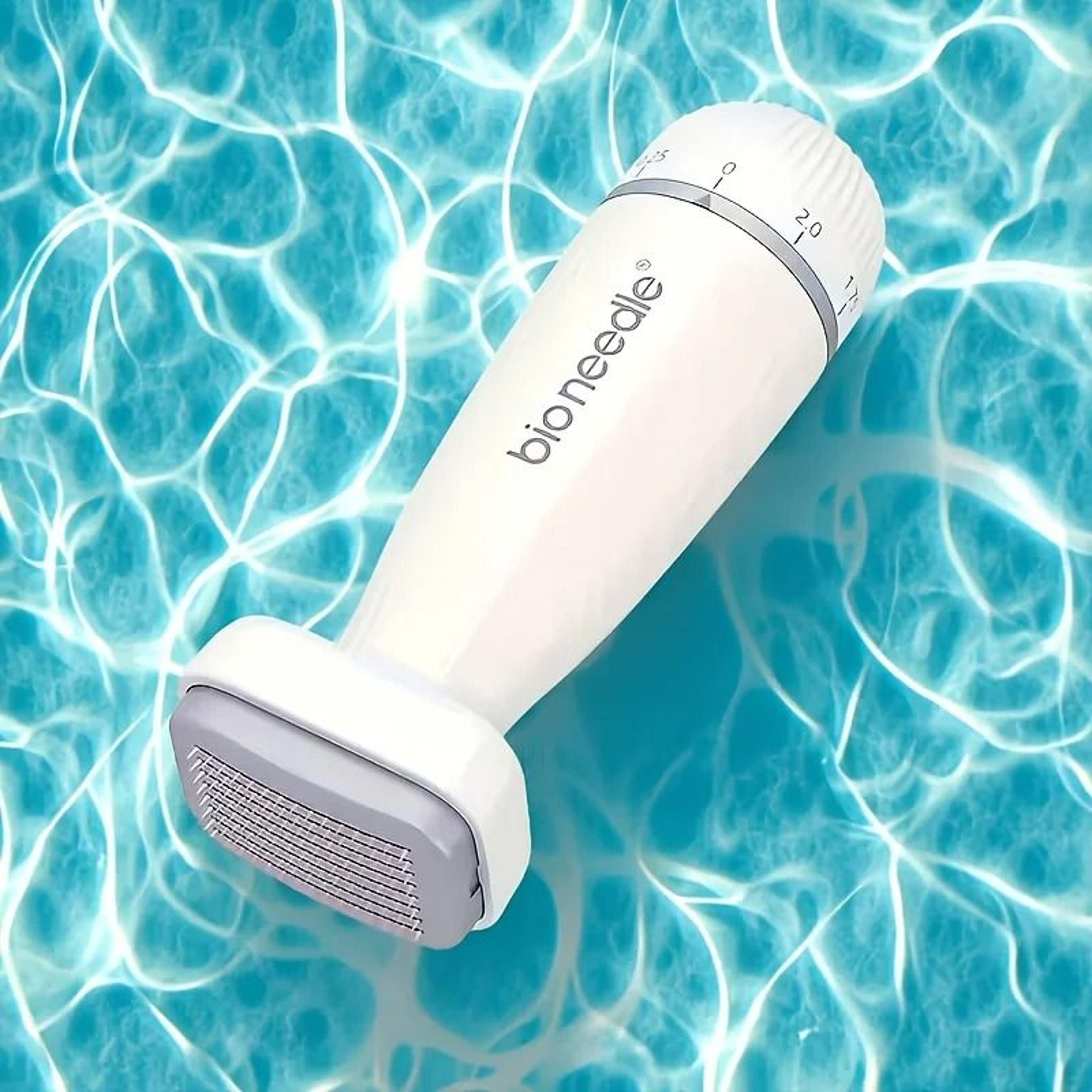 adjustable microneedling derma stamp and manual face and scalp rejuvenation tool