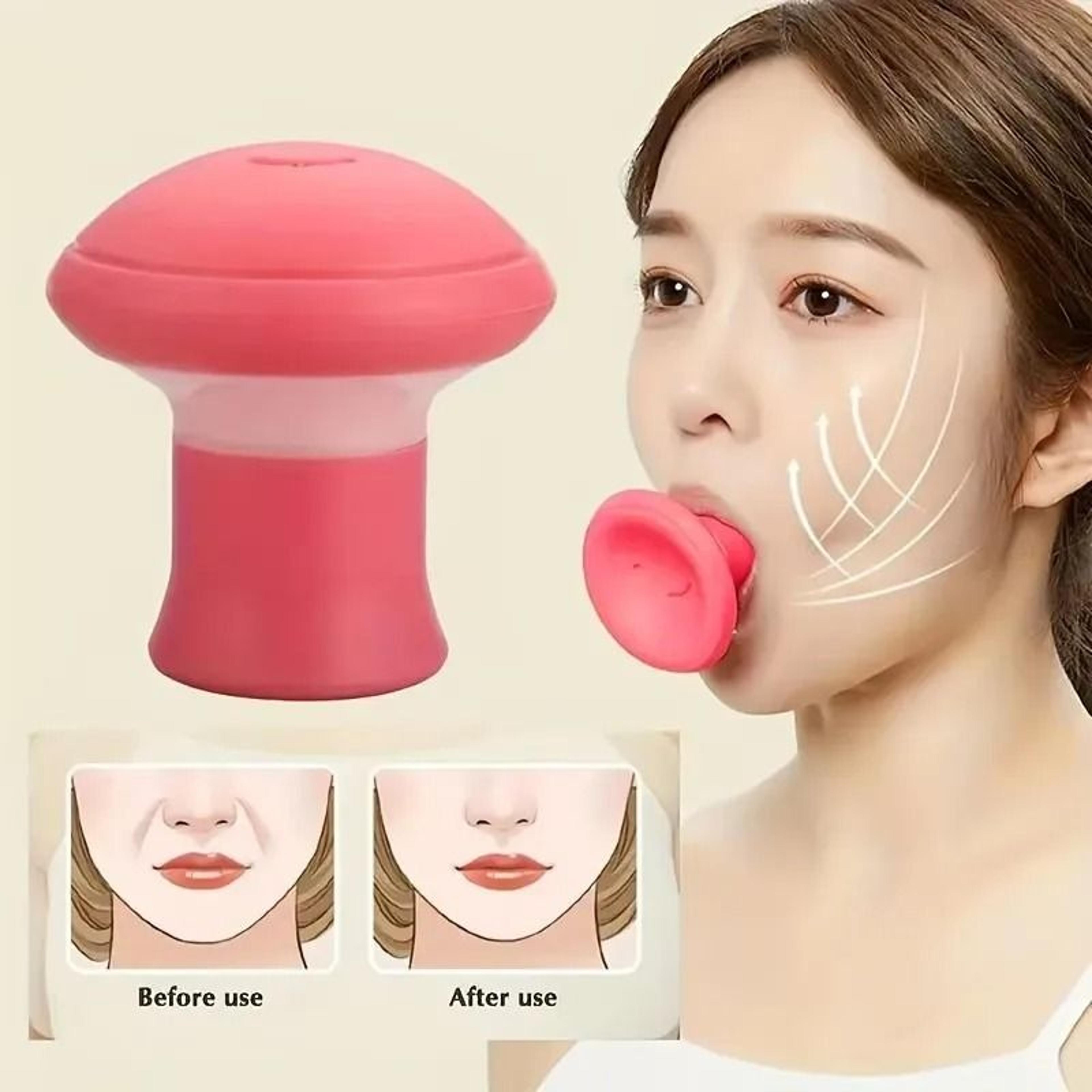 silicone face lifting muscle trainer and v-line jawline exerciser tool