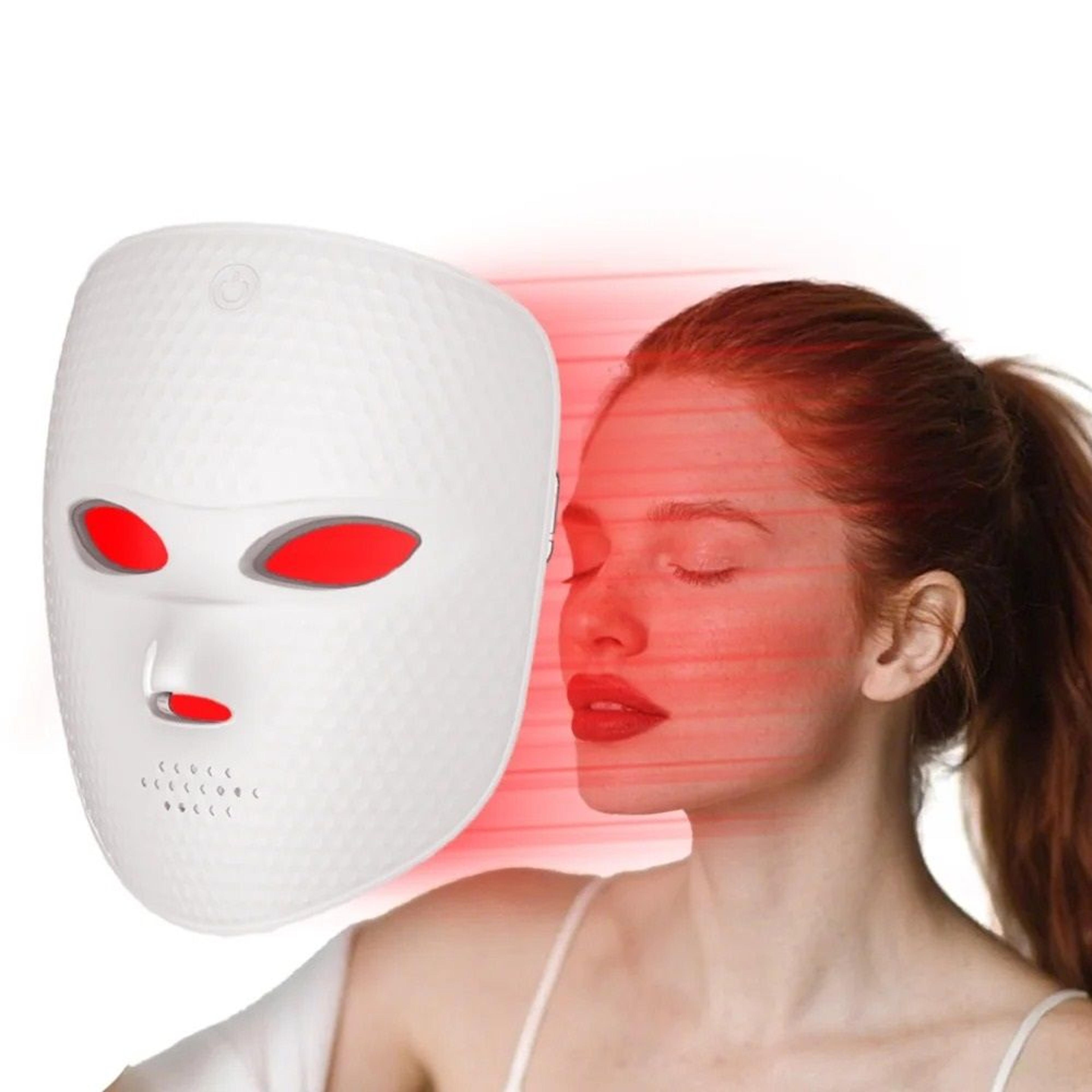 7 color led wireless photon face mask and cordless facial spa rejuvenation shield