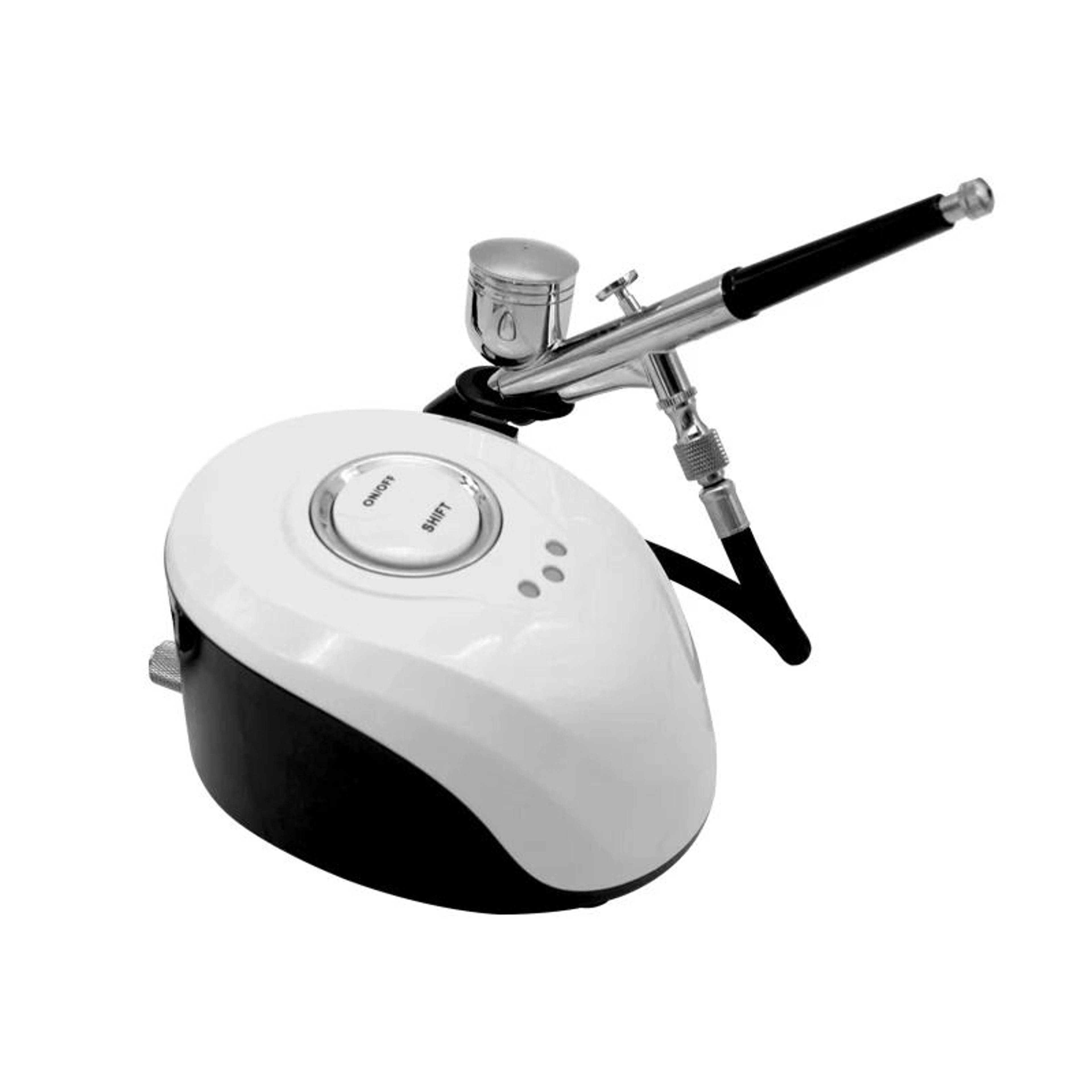 portable high pressure airbrush skin care system and multipurpose cordless compressor kit