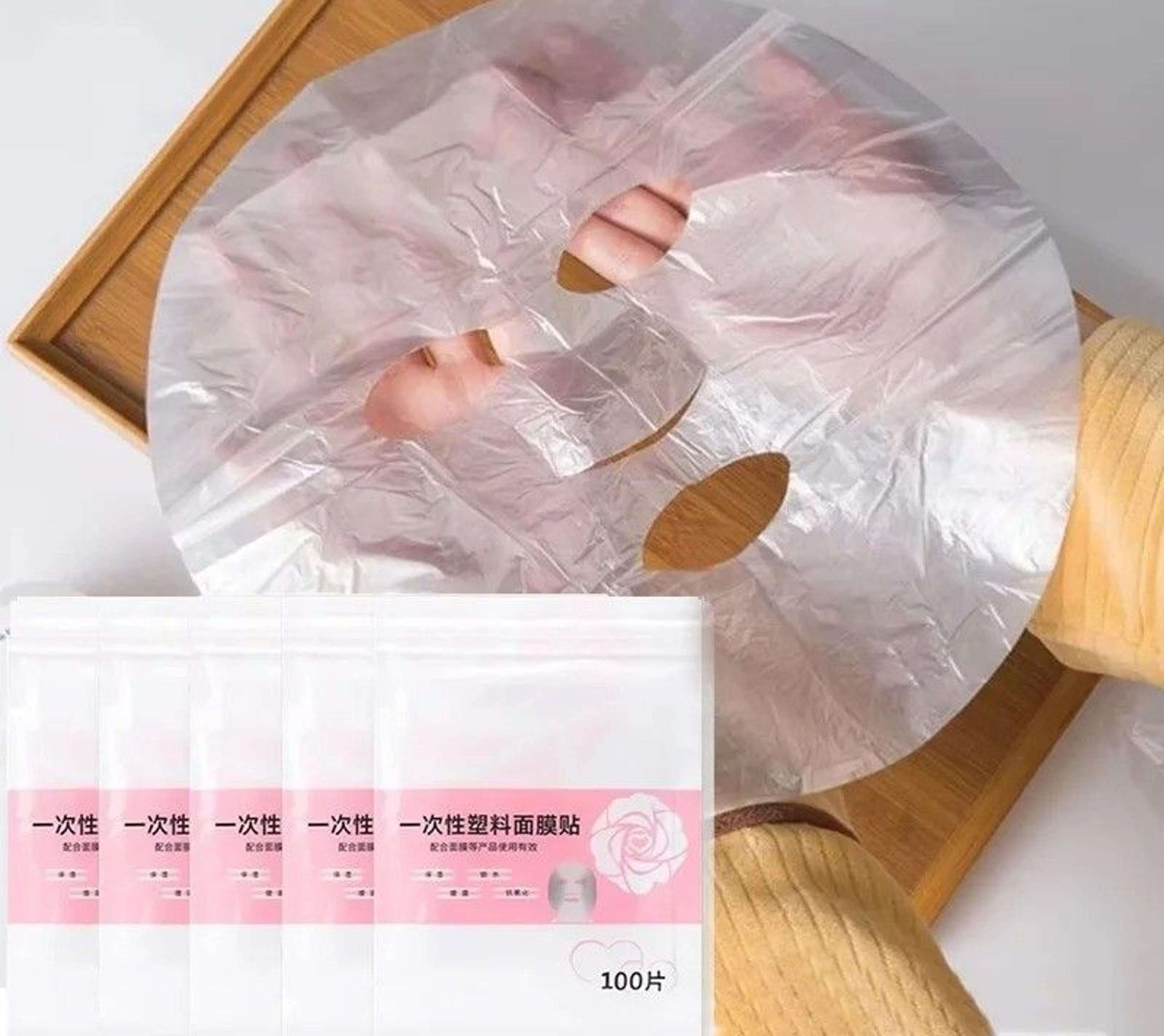 transparent disposable facial plastic wrap film shields