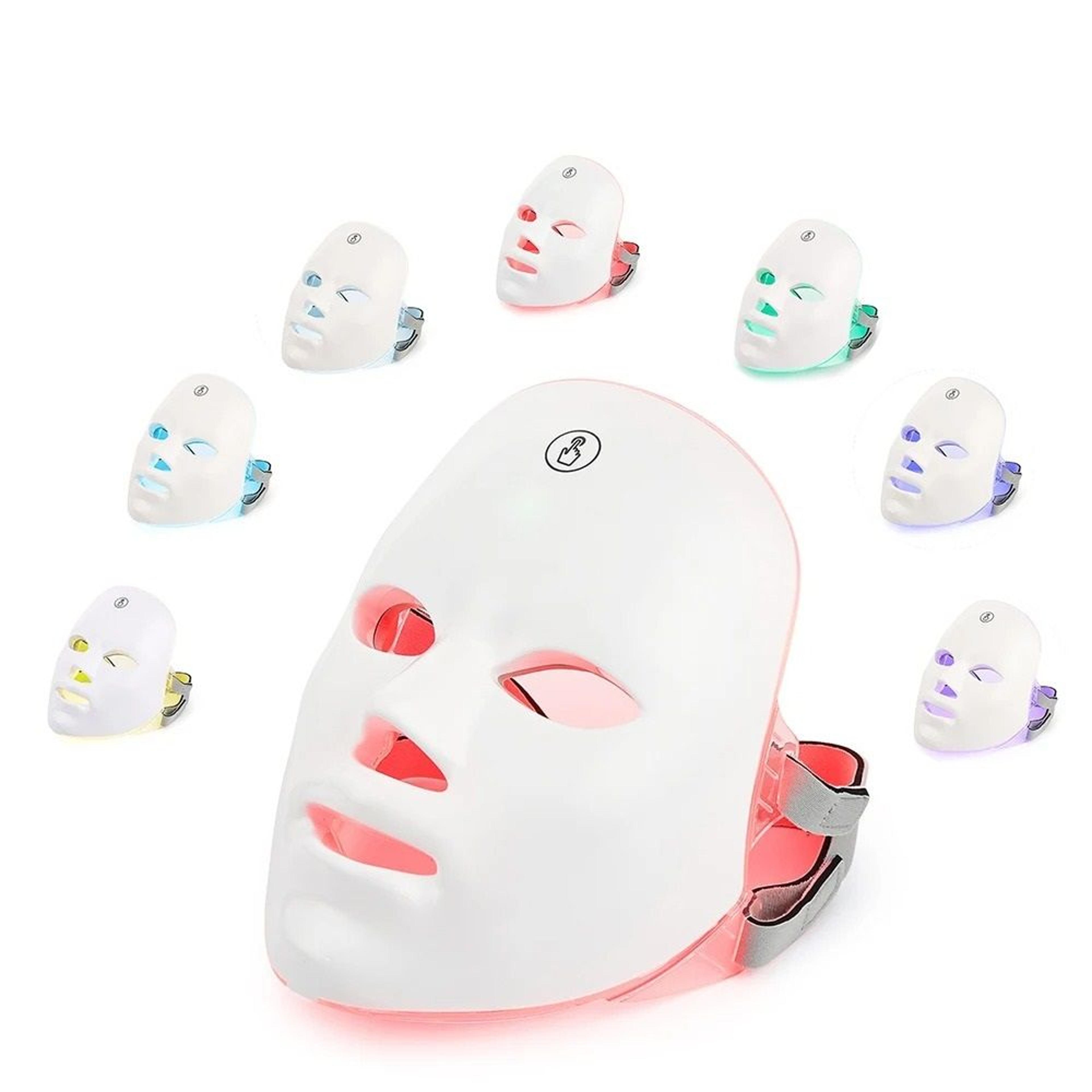wireless multi spectrum 7 color led facial beauty mask