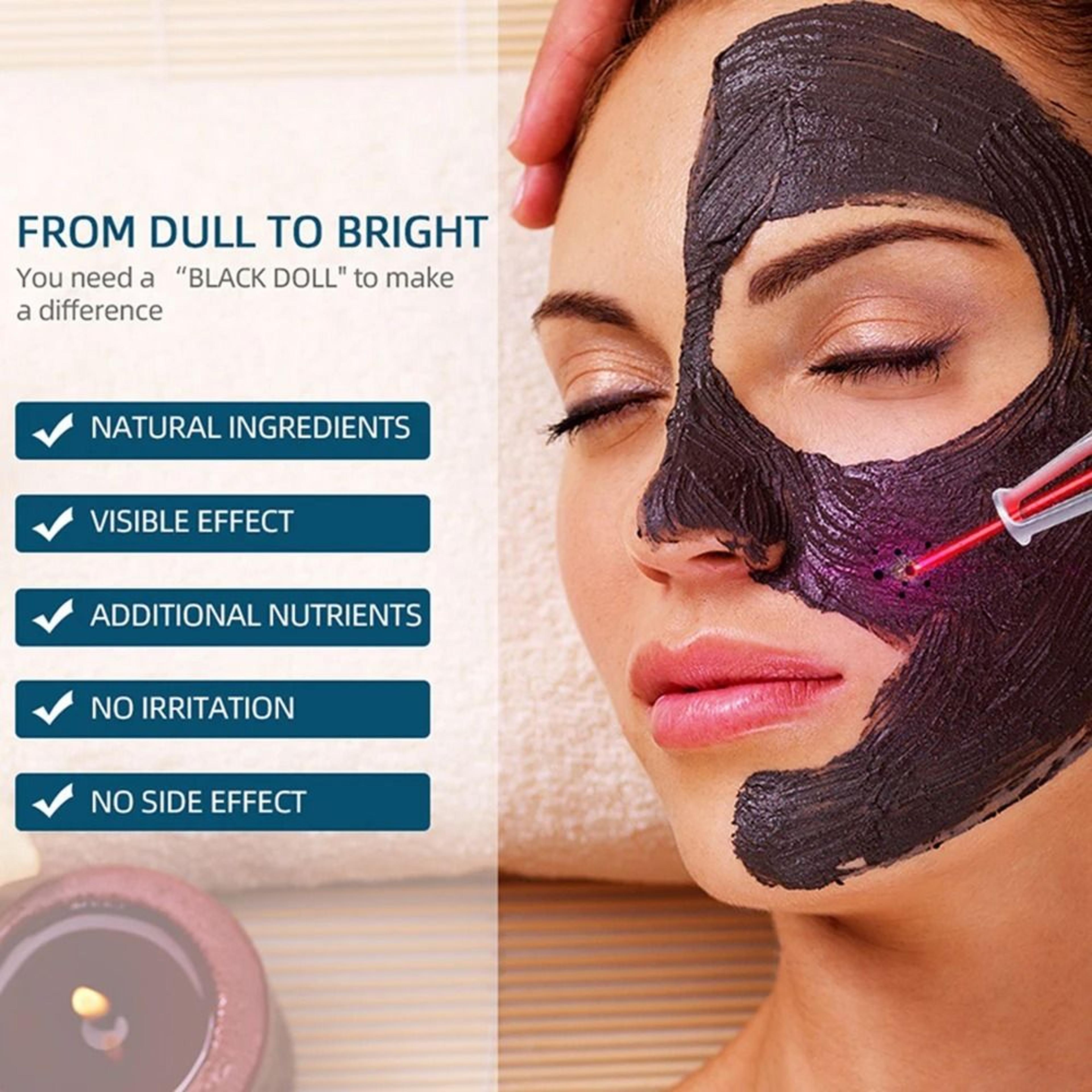 carbon gel mask for laser skin rejuvenation and deep cleaning