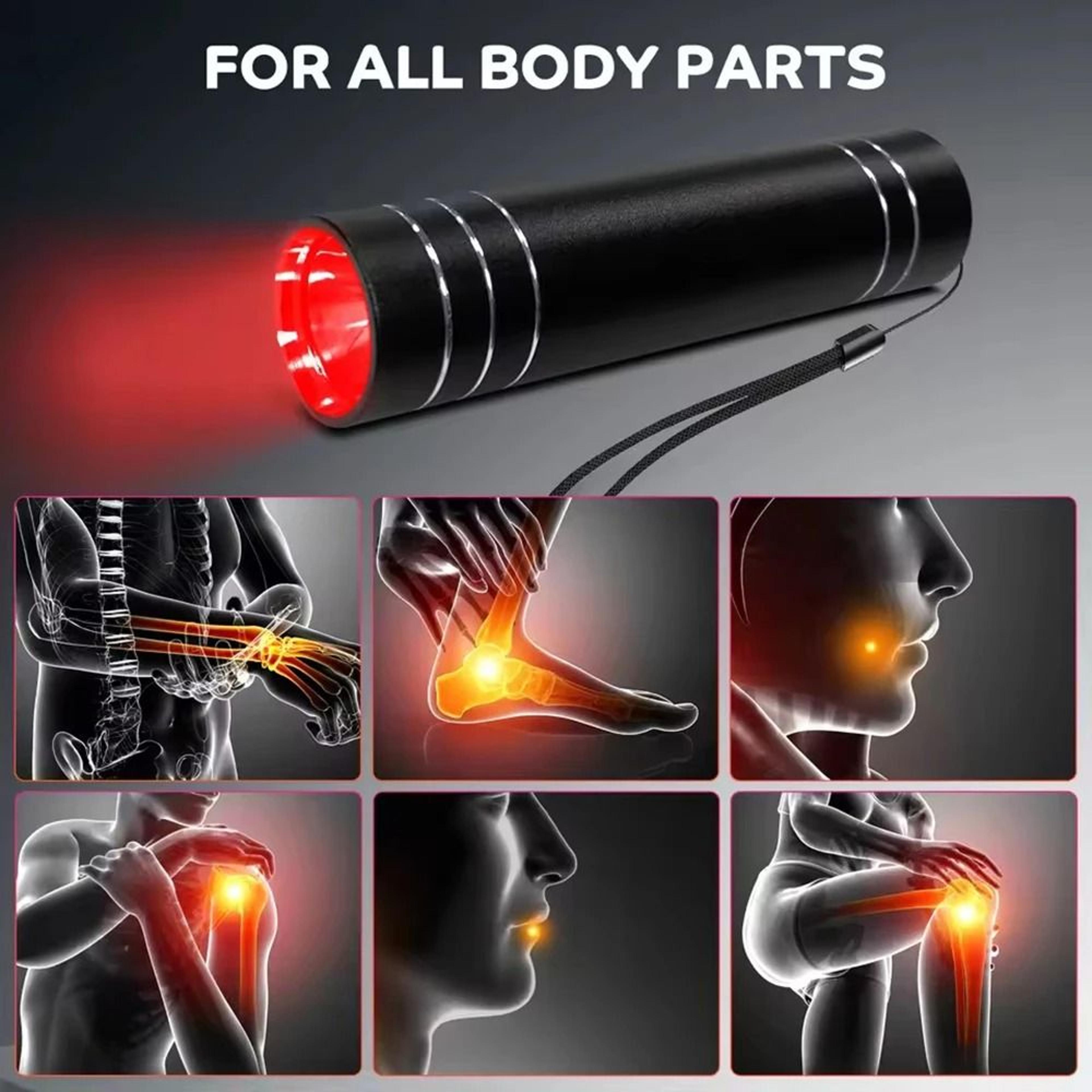 portable multi-spectrum led physiotherapy flashlight and body spot treatment device