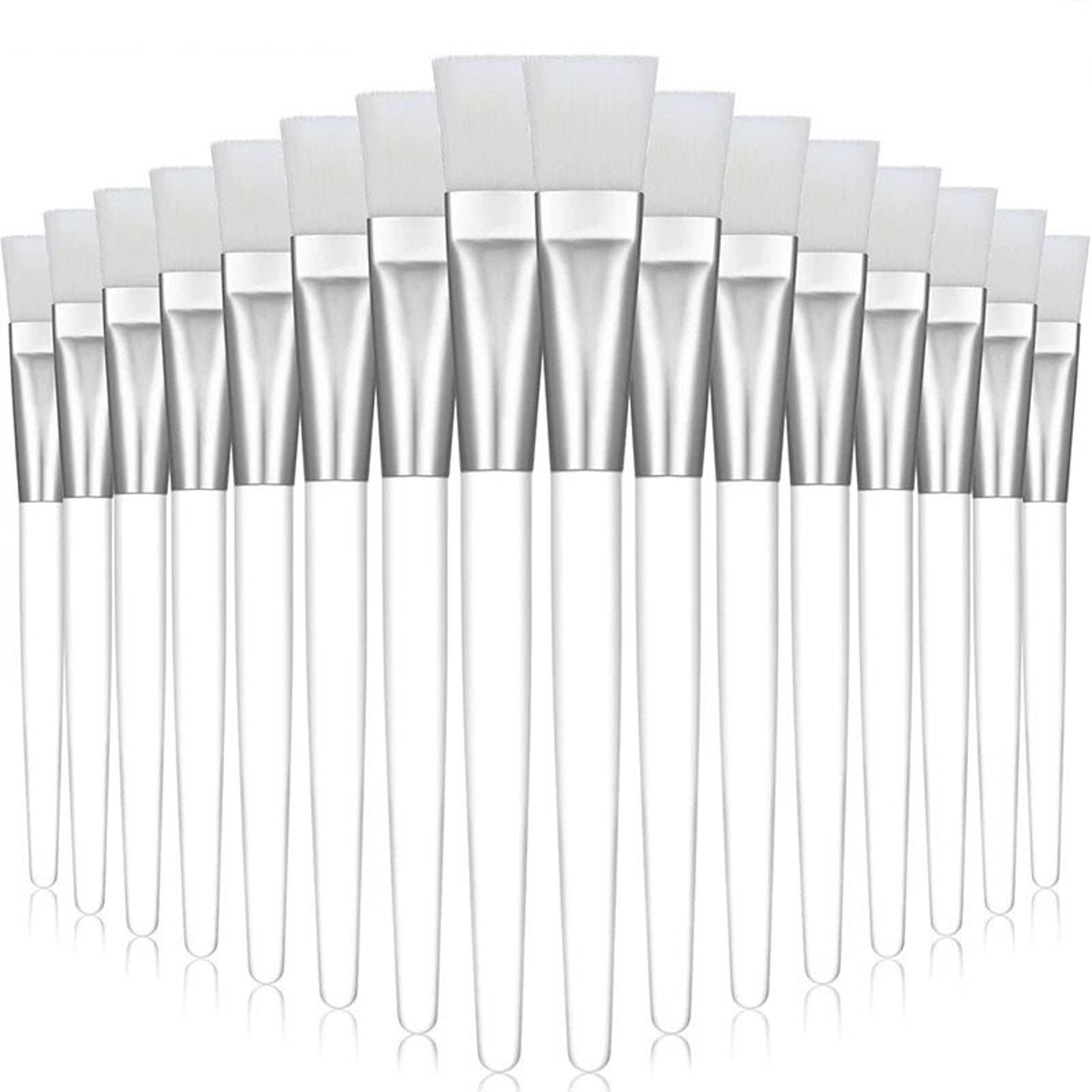 transparent crystal handle soft bristle facial mask brush set