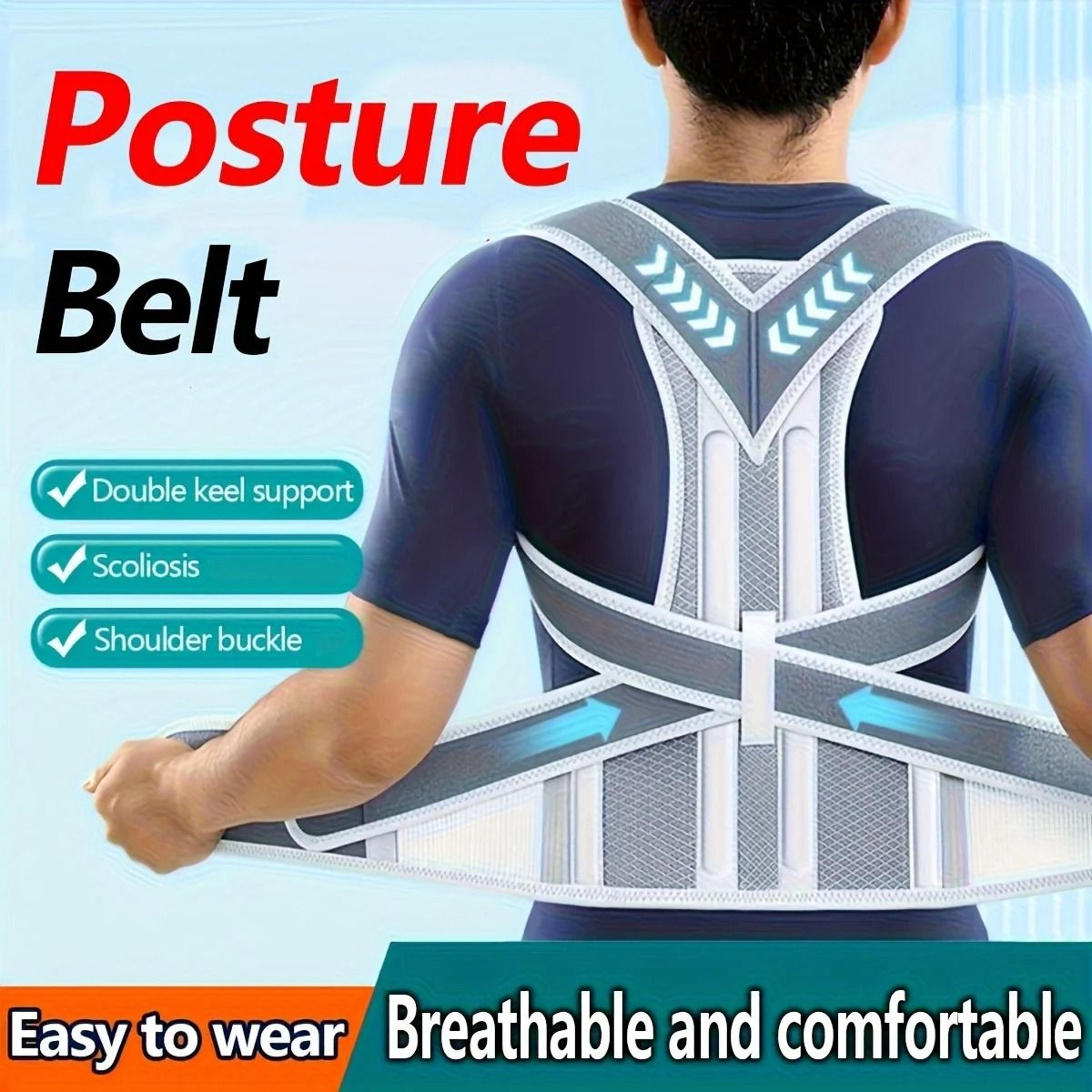 universal elastic posture correction and comfort back support belt