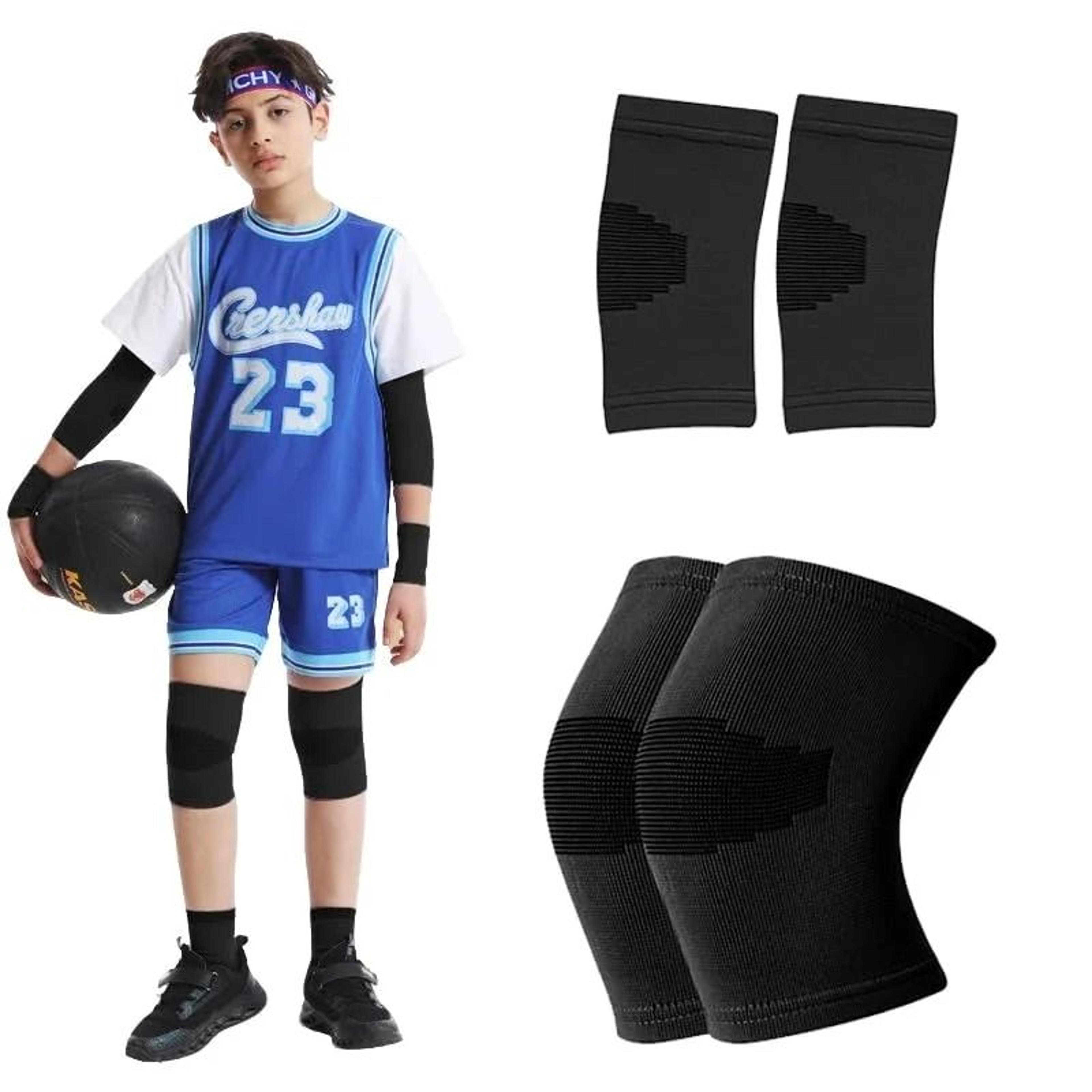 kids elastic support sleeves for knees and elbows