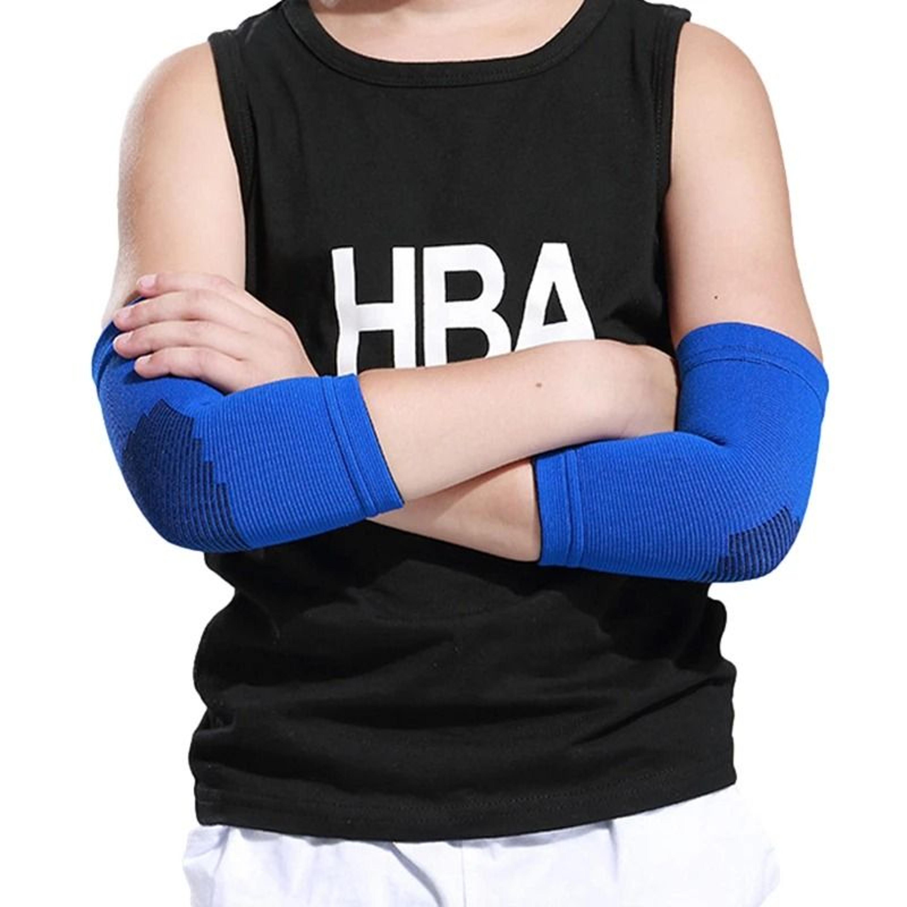 kids woven elastic joint support and compression elbow brace sleeves