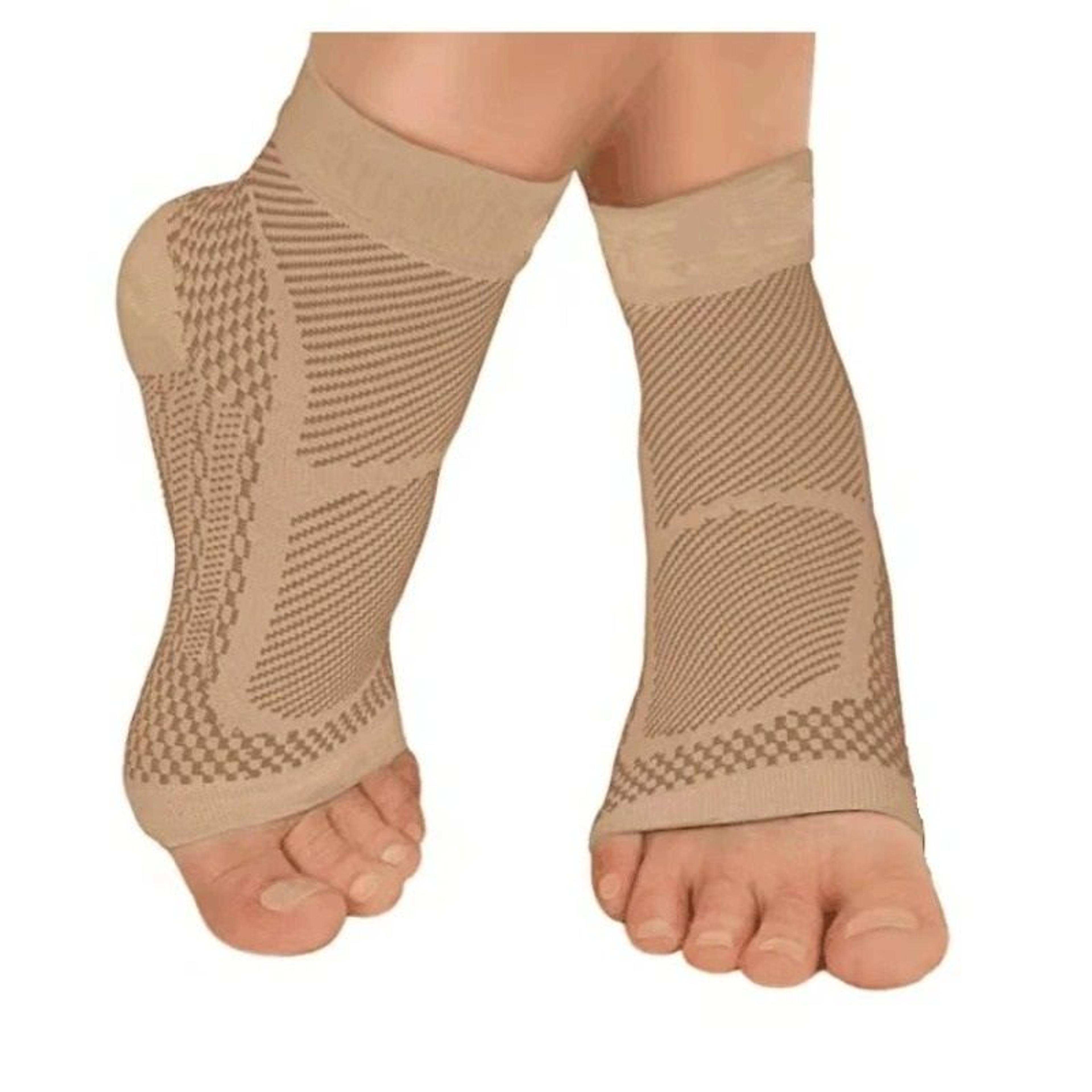 elastic woven compression ankle brace and arch support sleeves