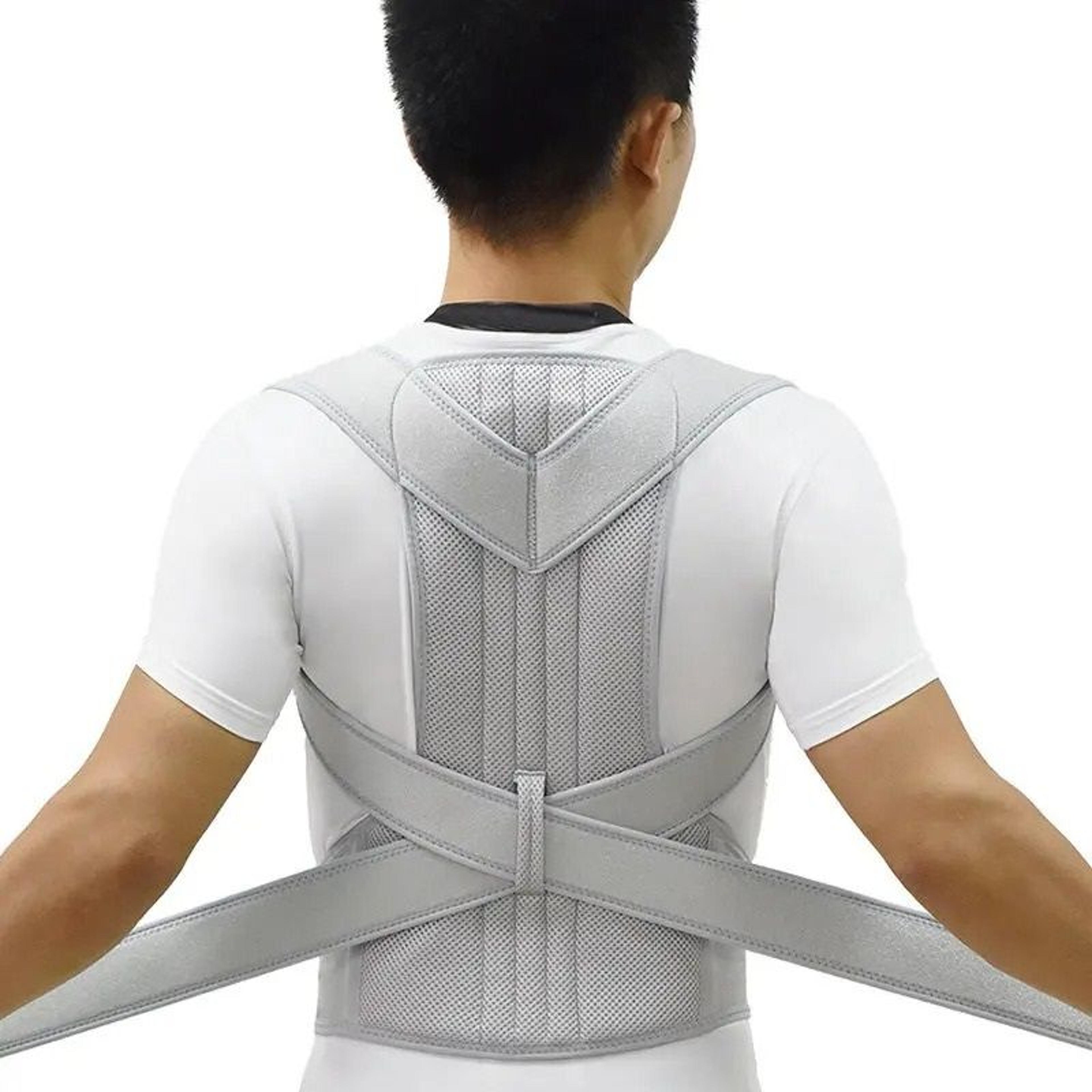ergonomic spinal alignment brace with high-elasticity shoulder pull-back