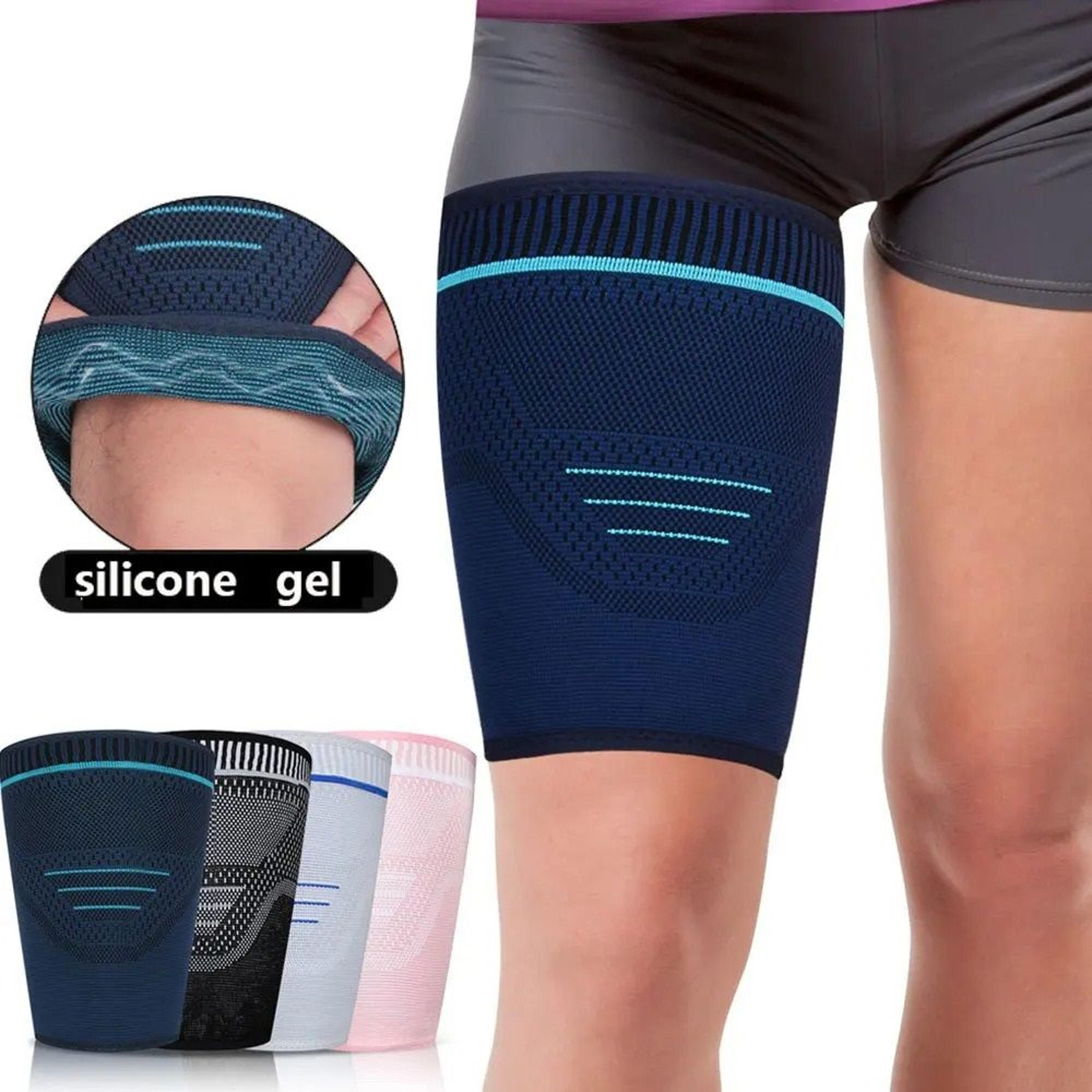 premium upper leg thigh compression sleeve for quad and hamstring support