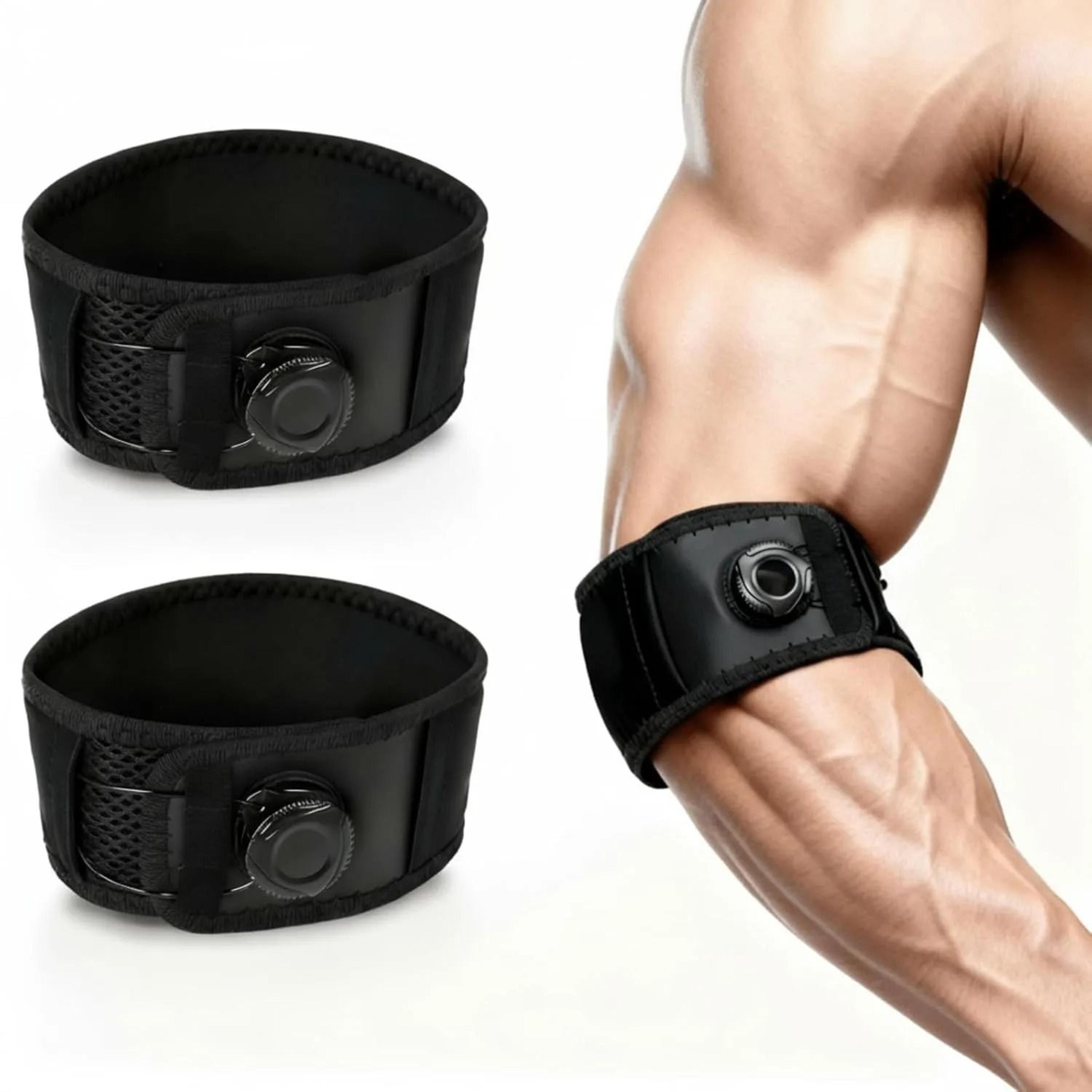 premium tennis elbow brace with adjustable mechanical micro dial tension control