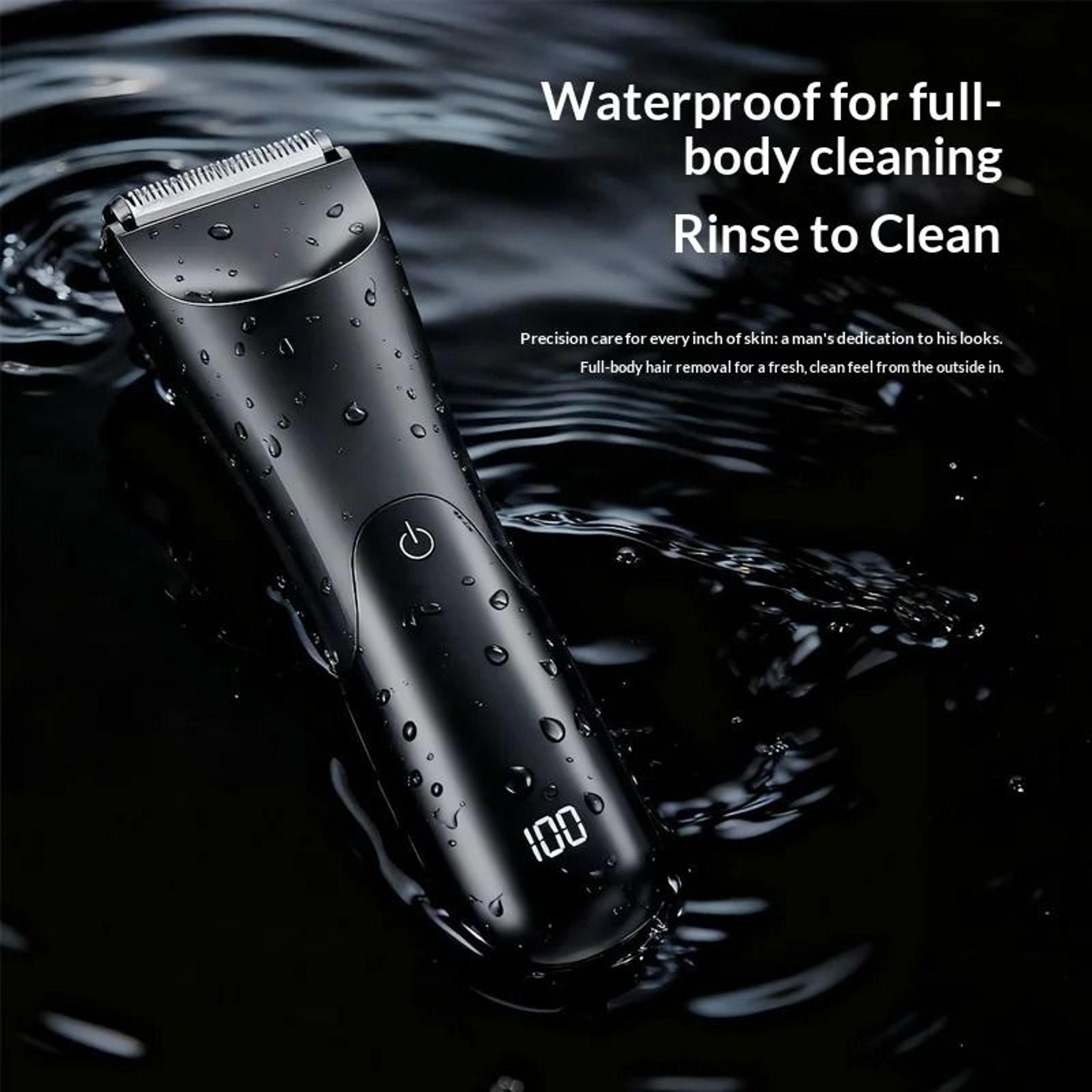 electric groin hair trimmer and waterproof body groomer