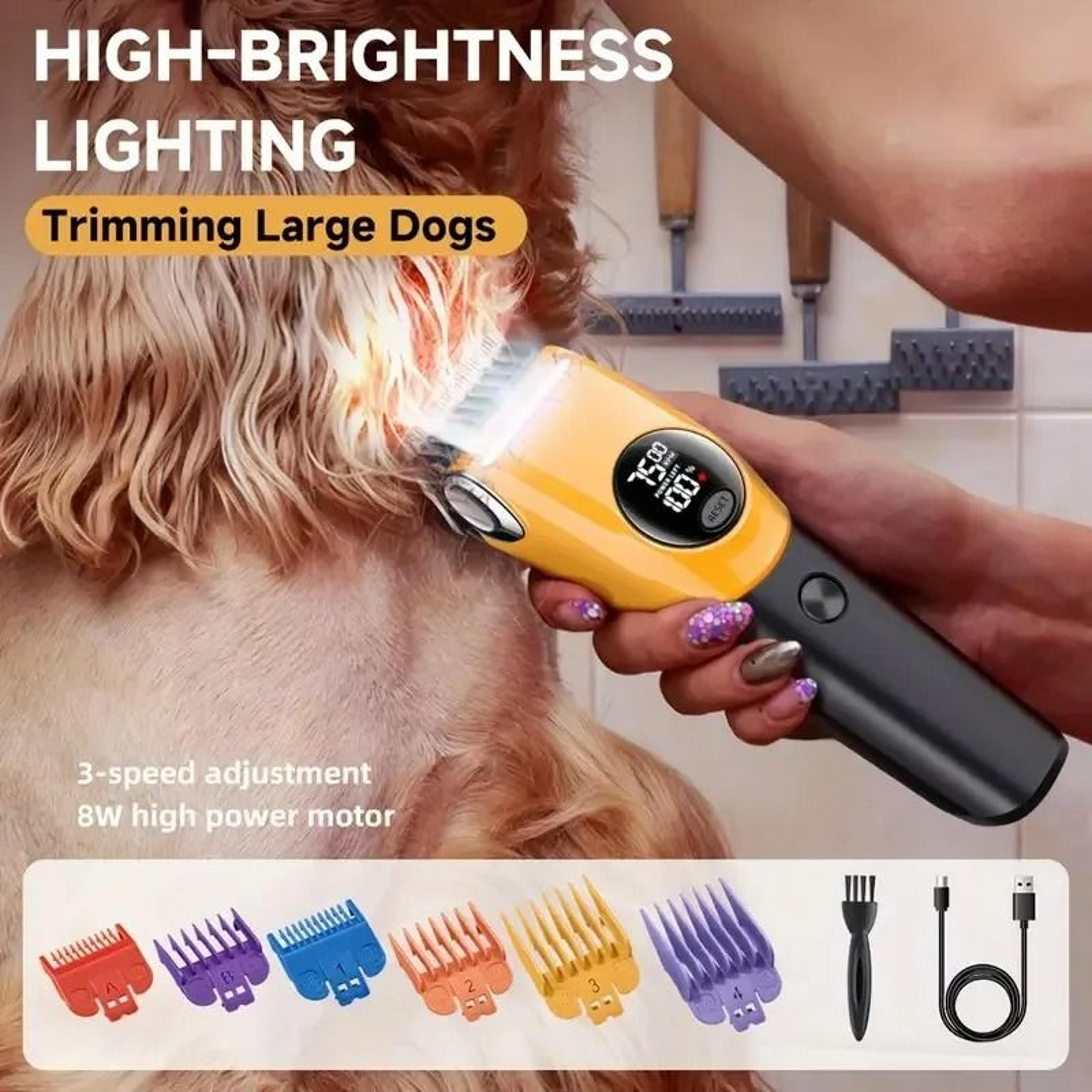 professional electric pet clipper and low-noise grooming hair trimmer