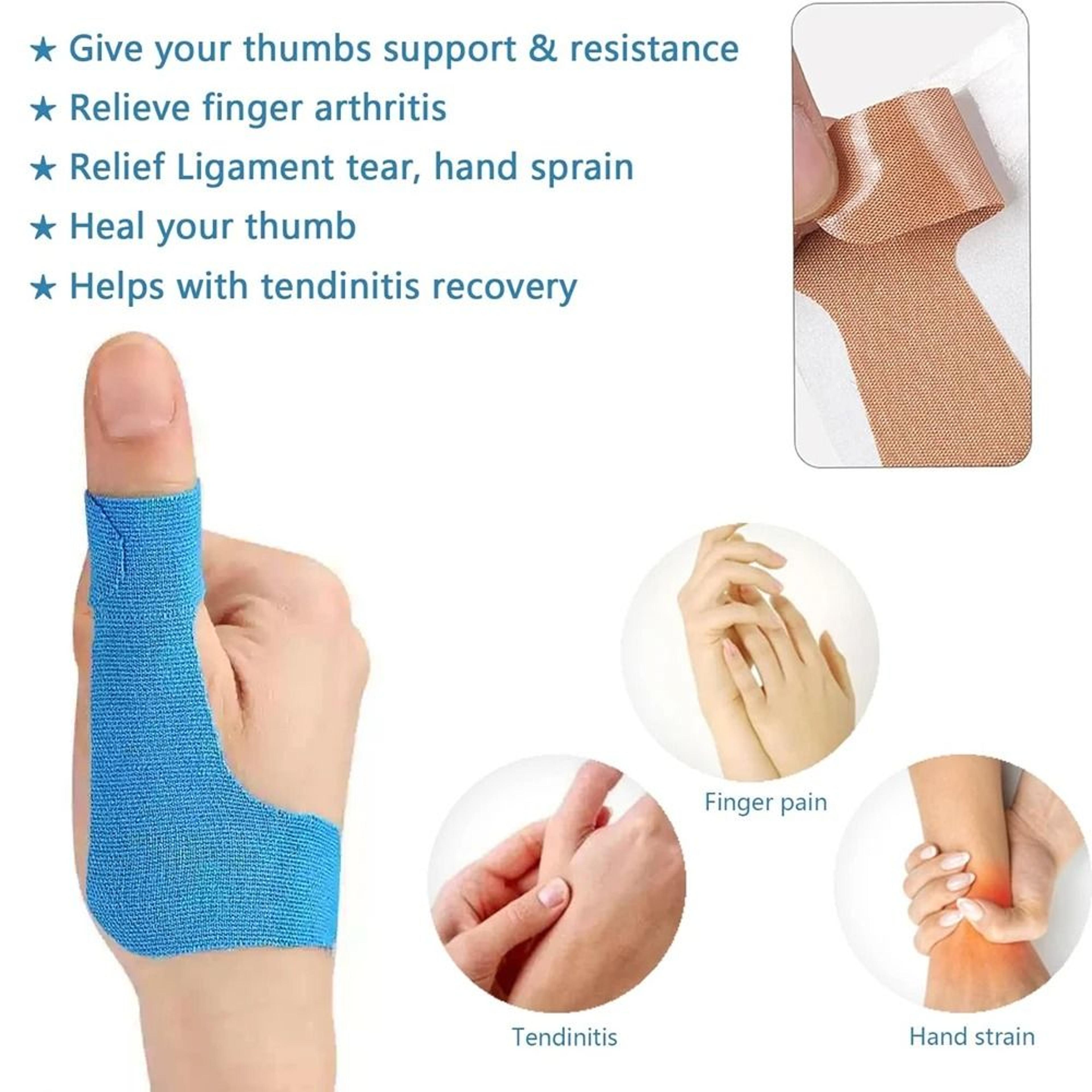 kinesiology tape for thumb and elastic thumb pain relieving patches (10 pcs)