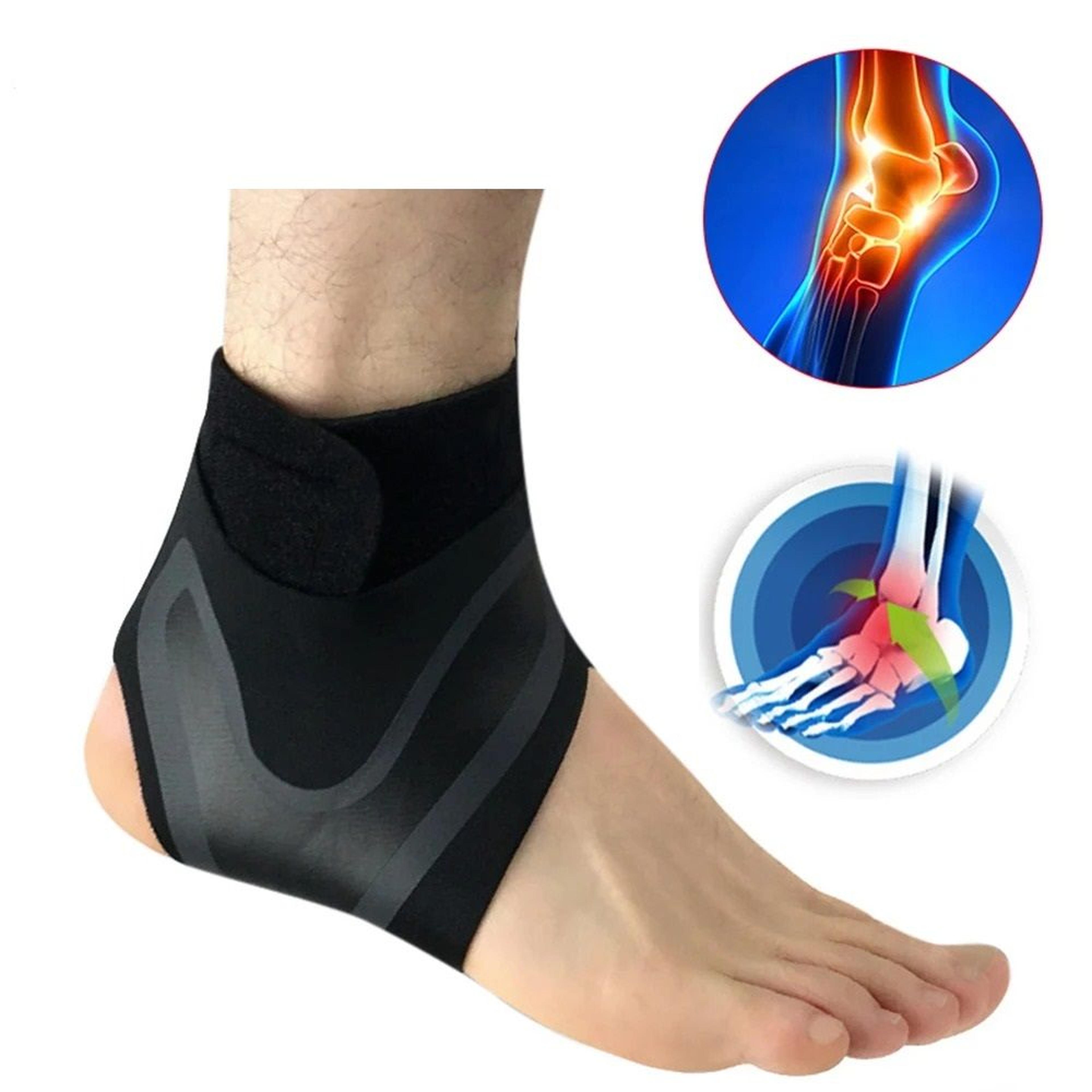 adjustable compression ankle support sleeve with pressurizable bandage