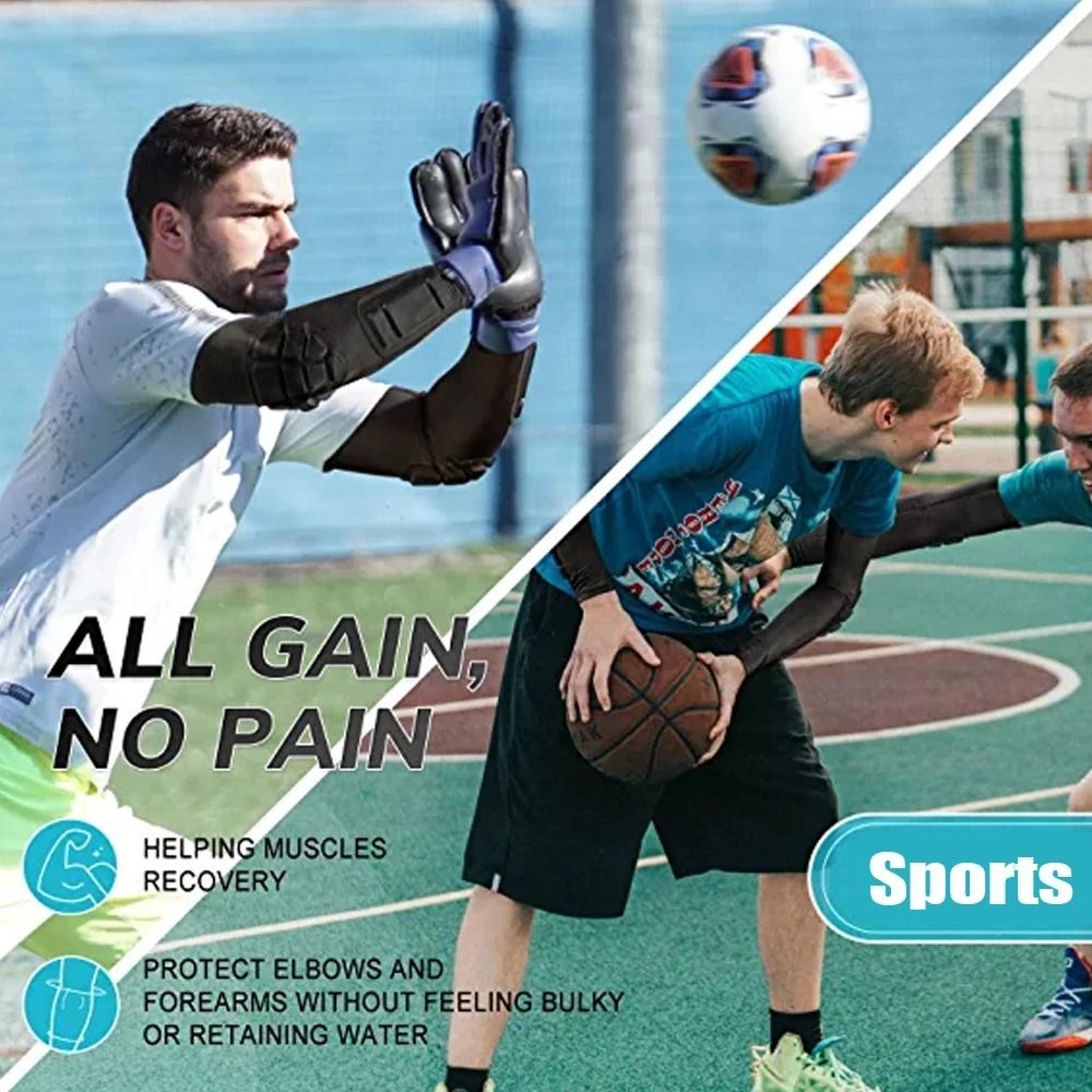 crashproof padded basketball shooter sleeves and sports arm guard