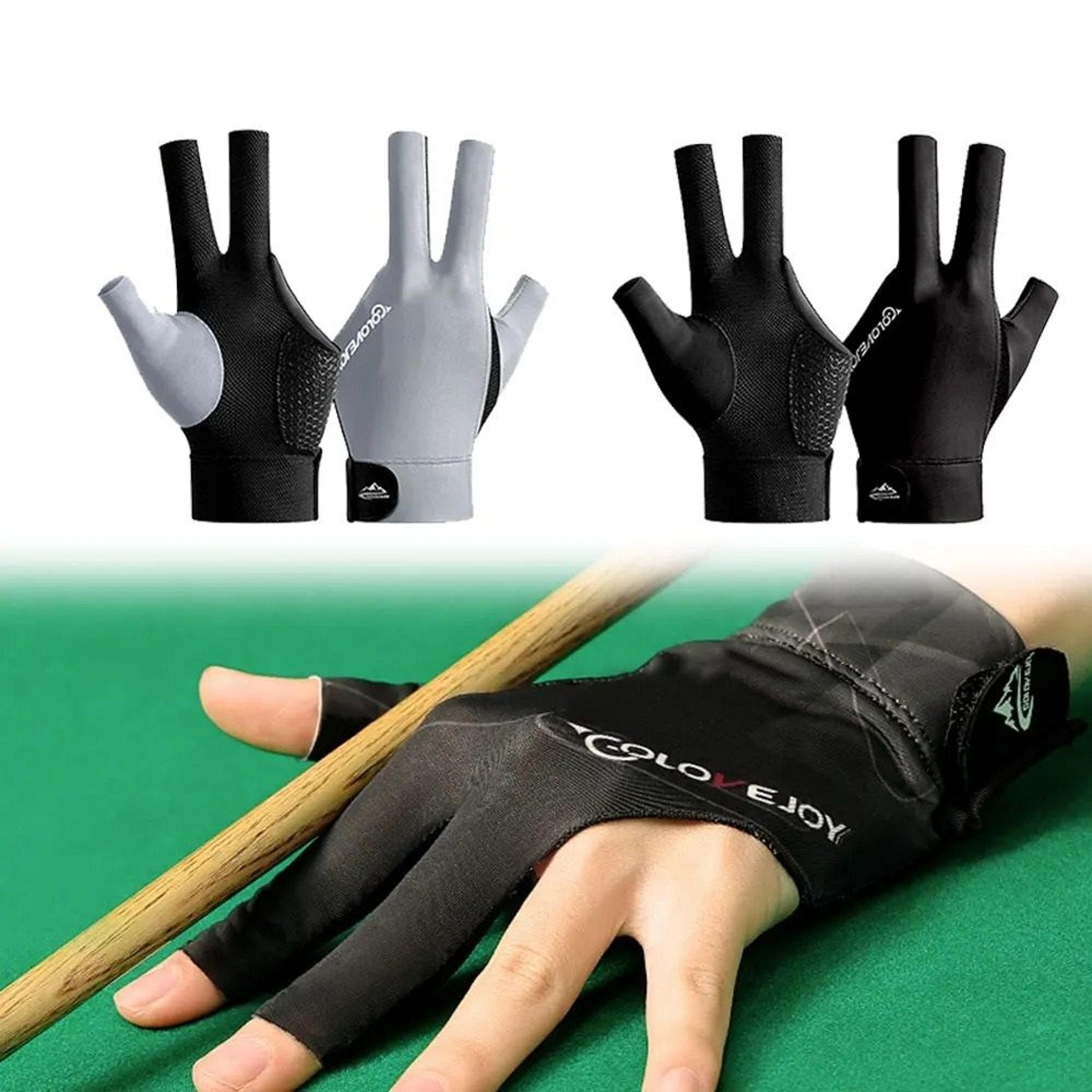 high quality three finger billiard cue glove for left hand