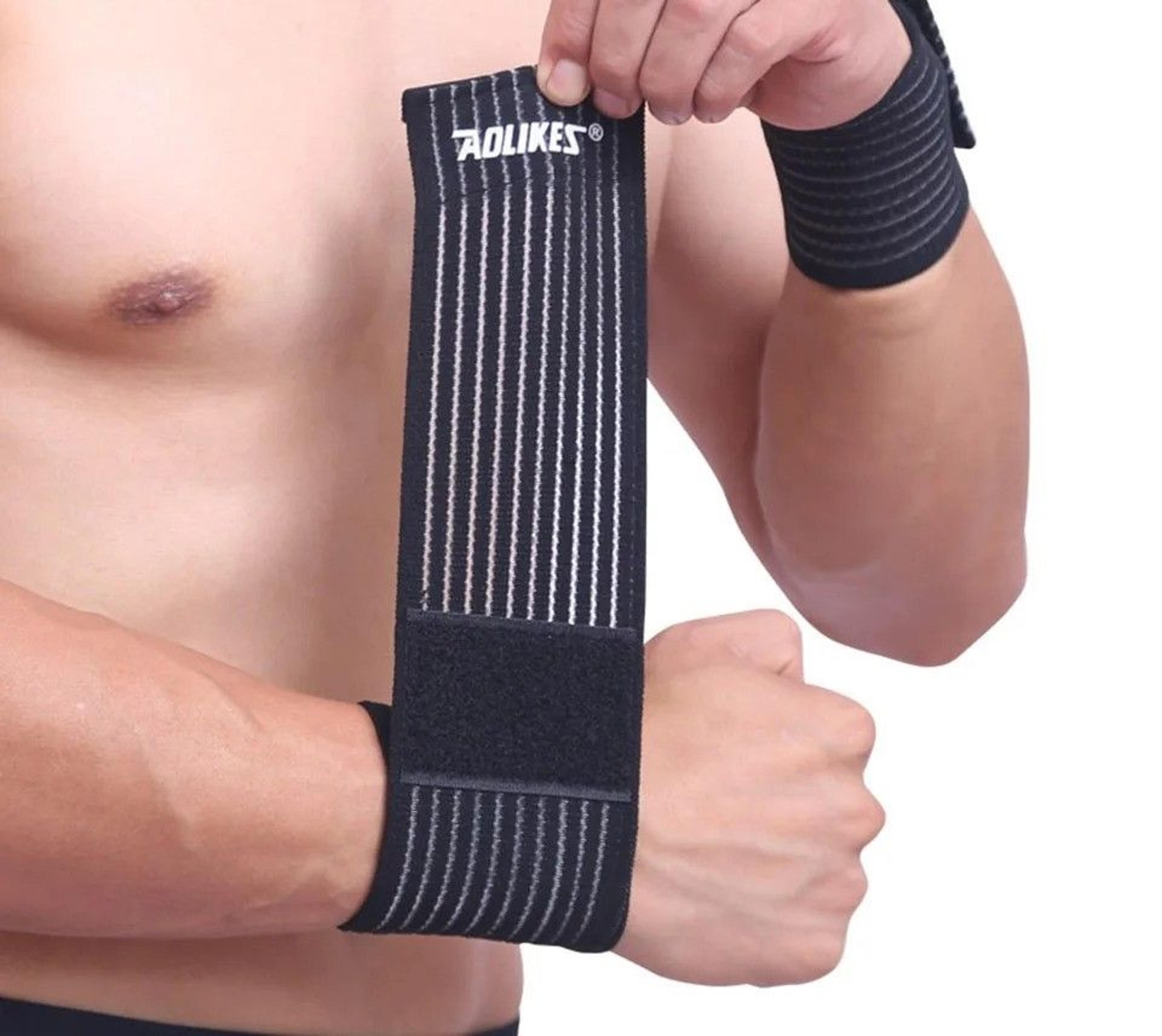 cotton elastic sports wristband wrap and carpal tunnel compression brace