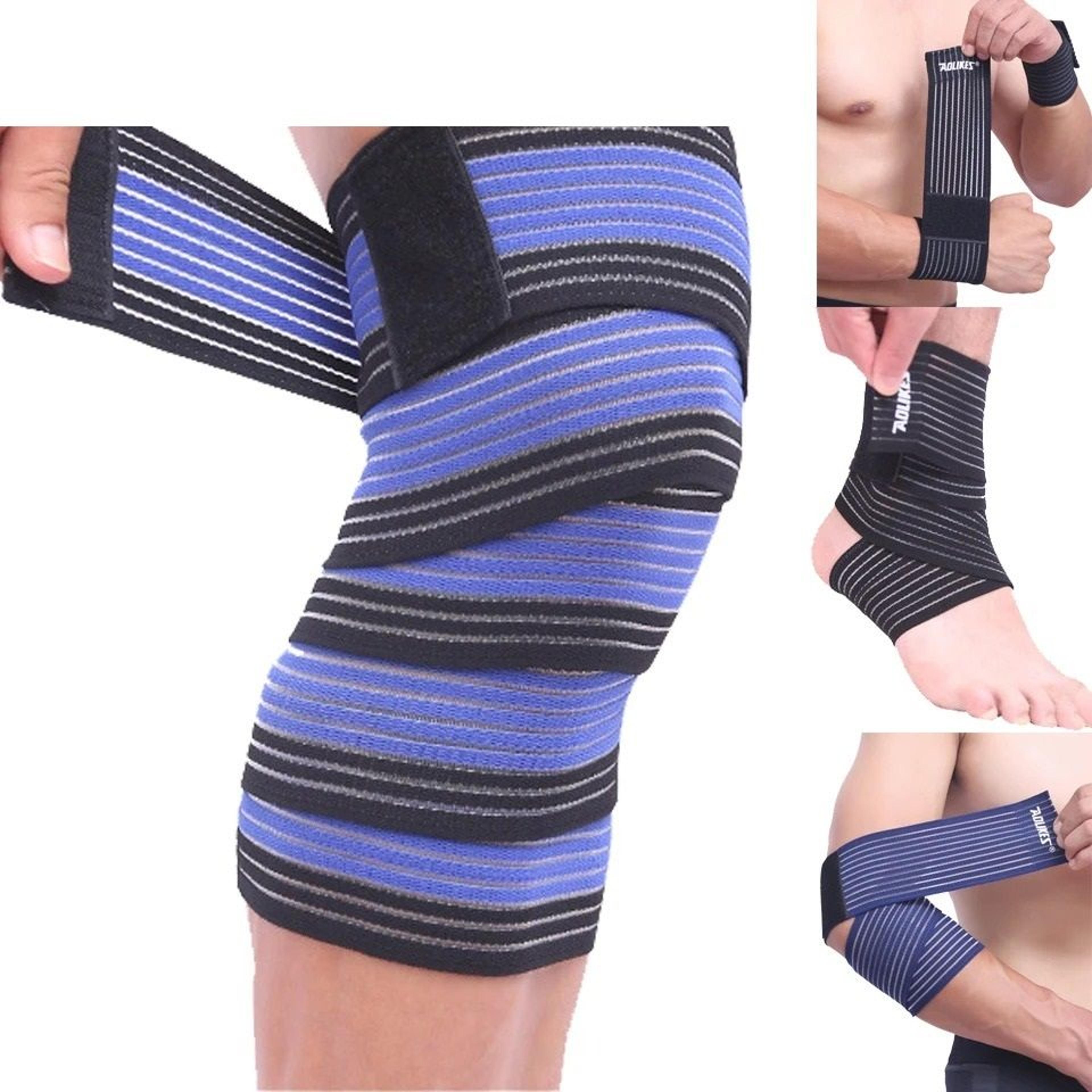 multi-use elastic compression wrap bandage for joint support