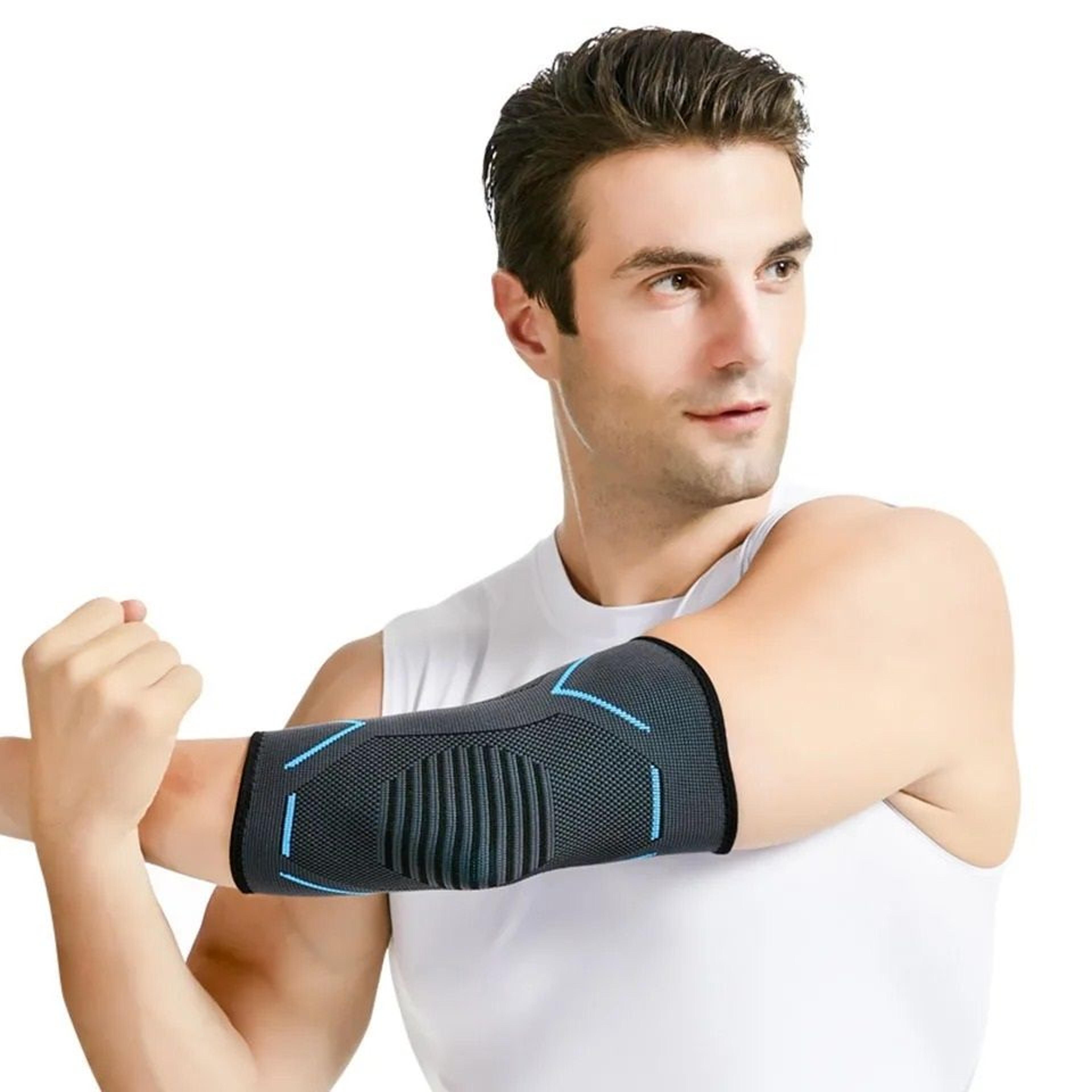 elbow compression sleeve and forearm support brace