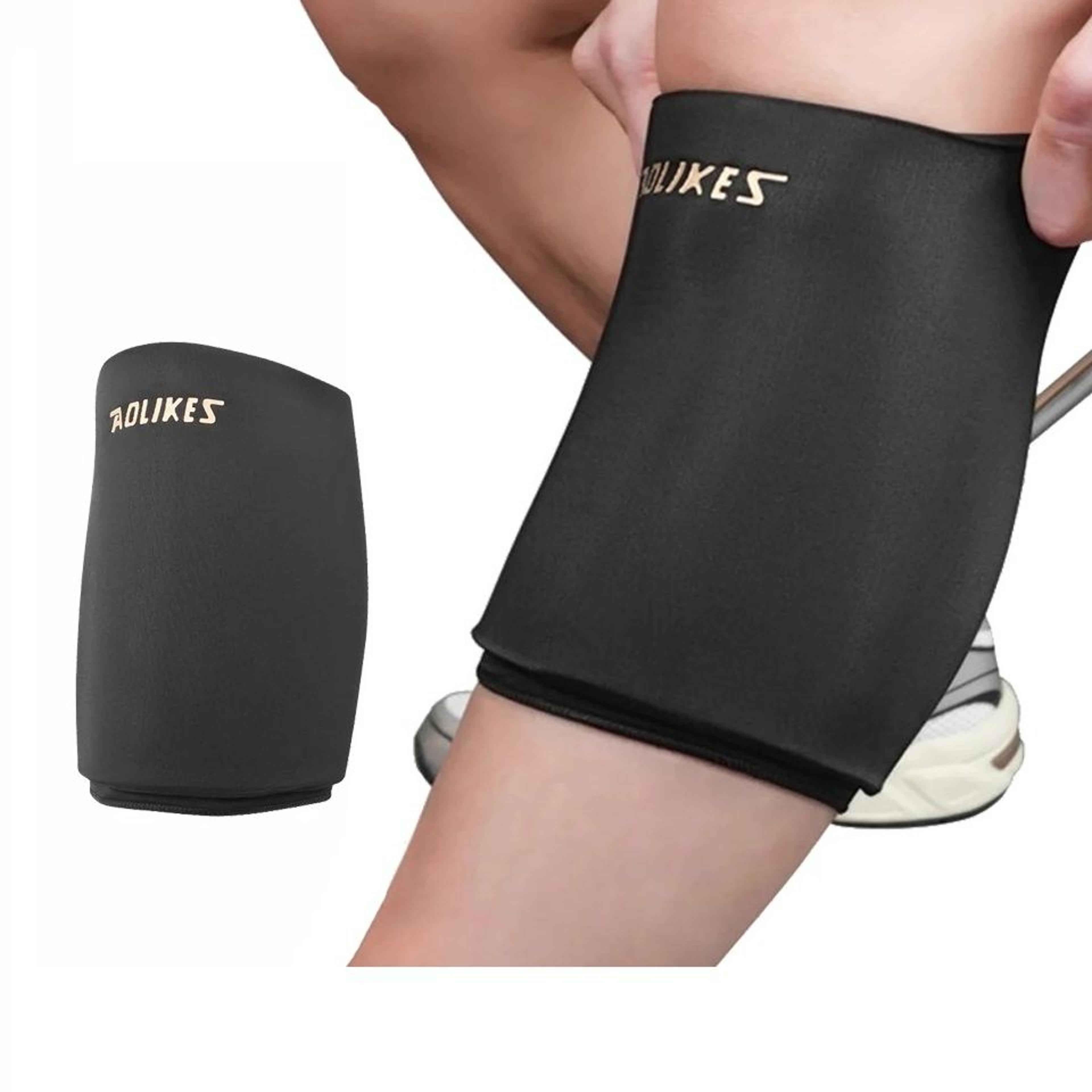 360° full-coverage calf compression sleeve with hot and cold recovery therapy