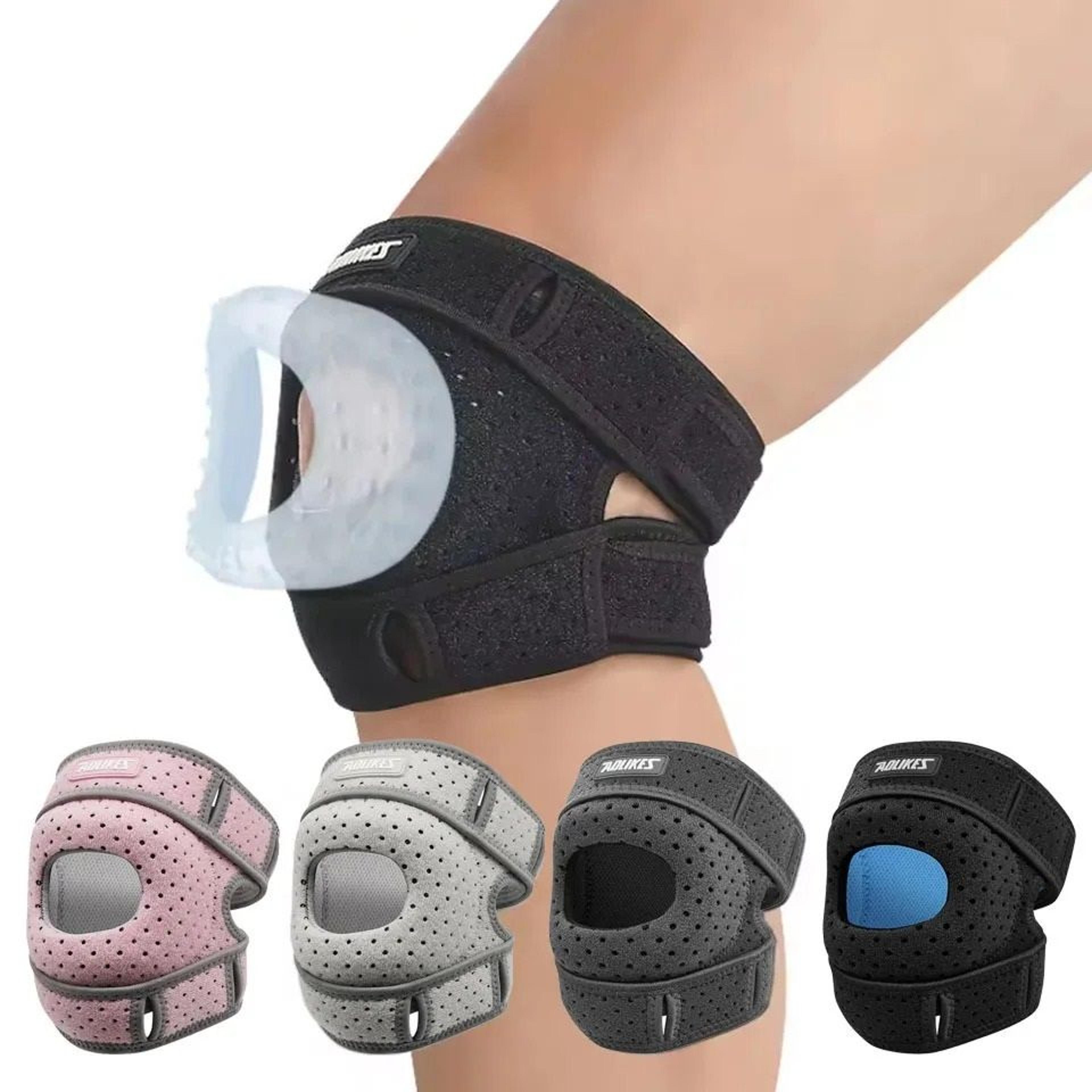 patellar knee brace and tendon support strap with silicone gel pad
