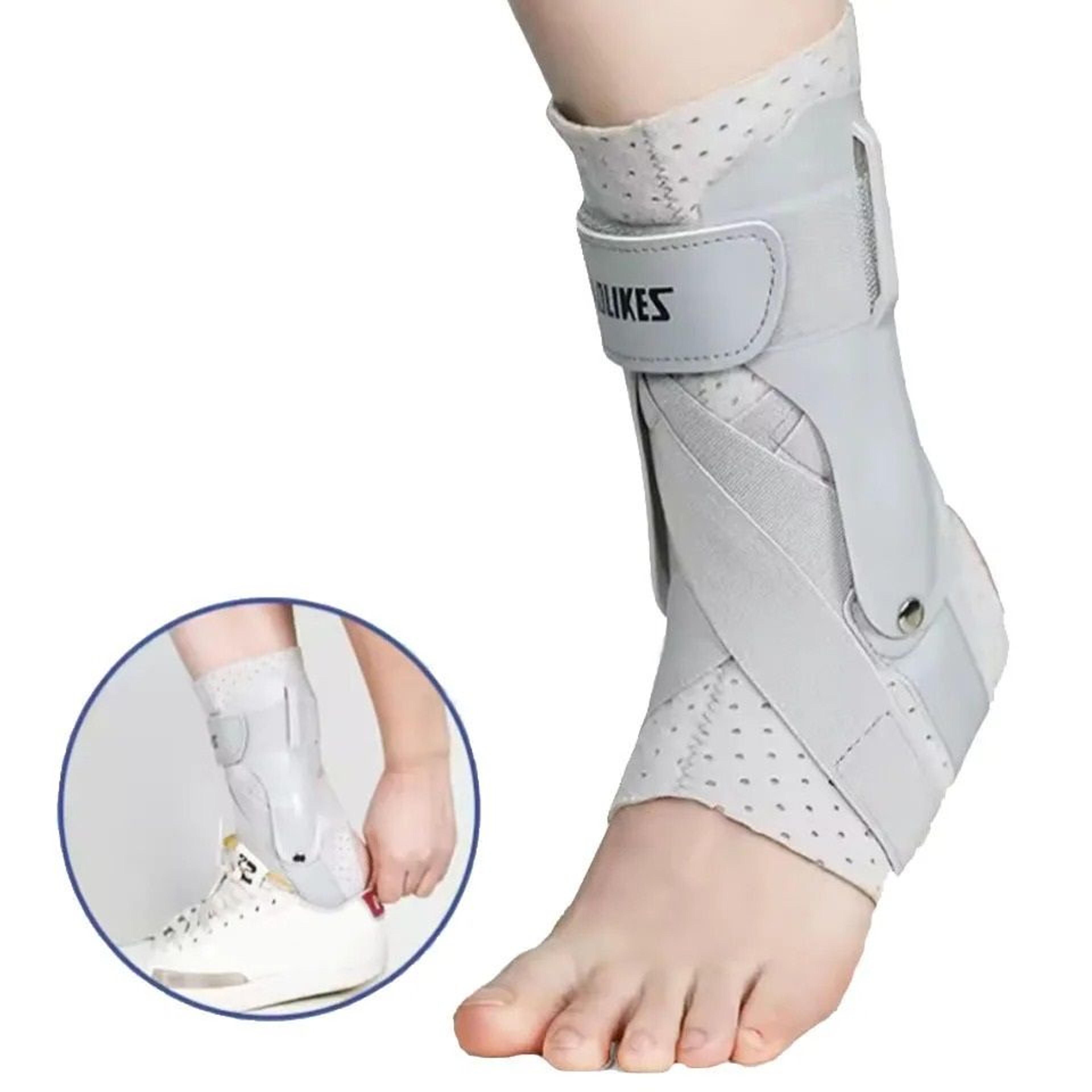 ankle support brace with dual side stabilizers