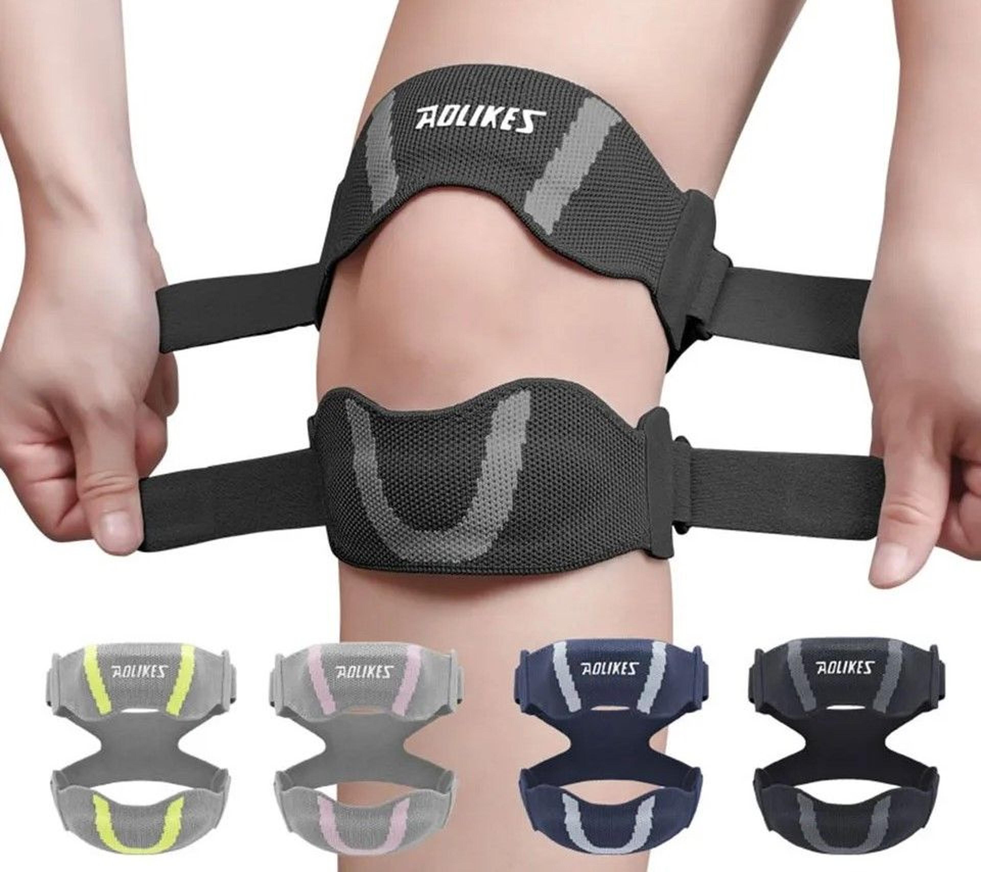 adjustable impact-absorbing knee tendon support band