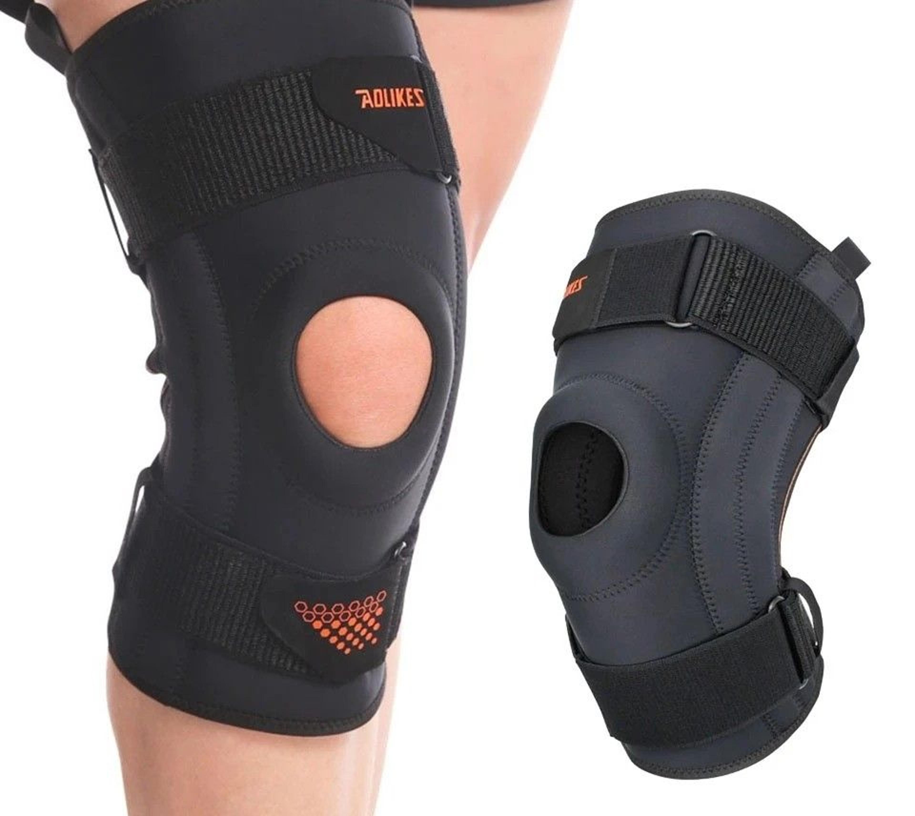 meniscus and patella support knee brace with side stabilizers