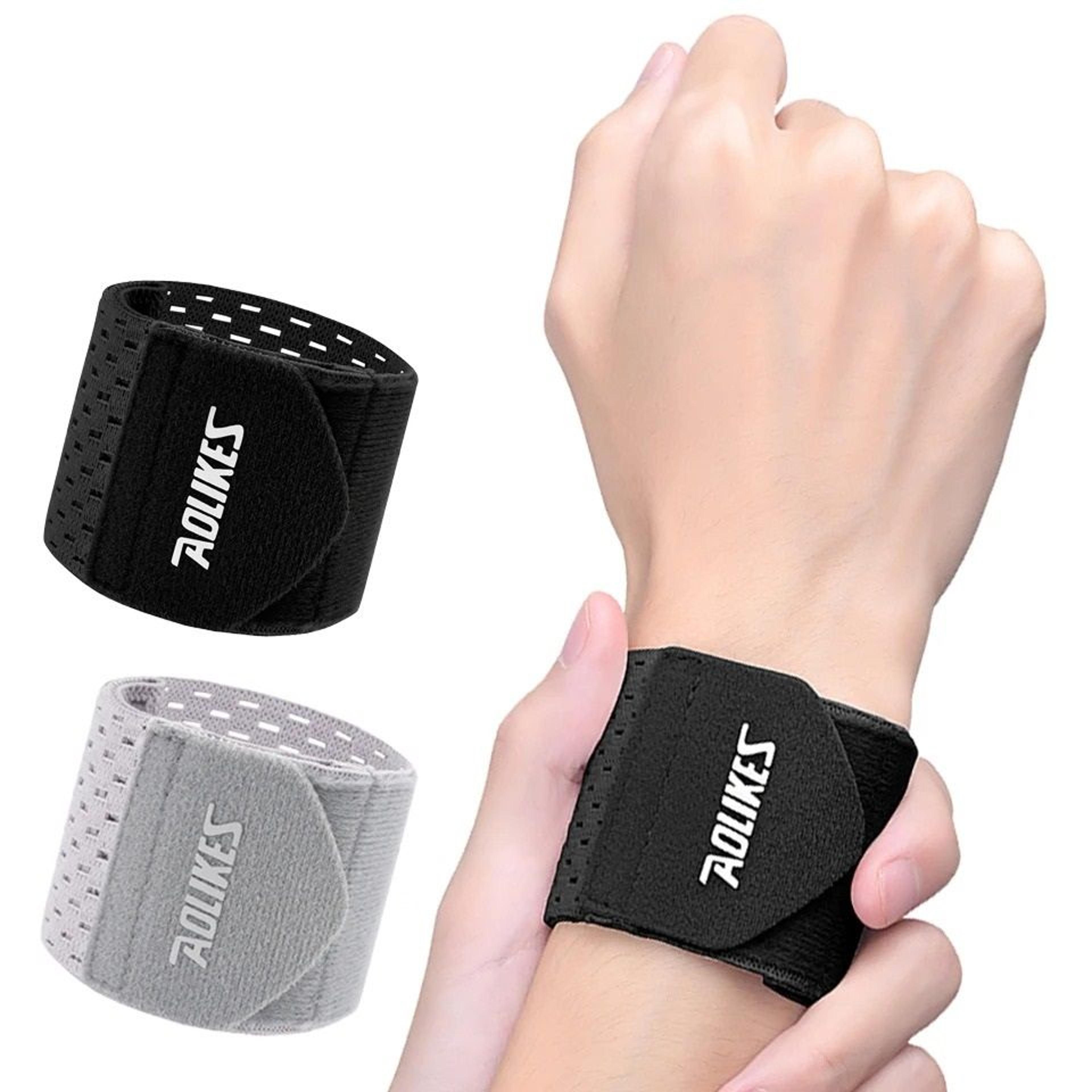 breathable elastic wrist support sleeve and compression wrap