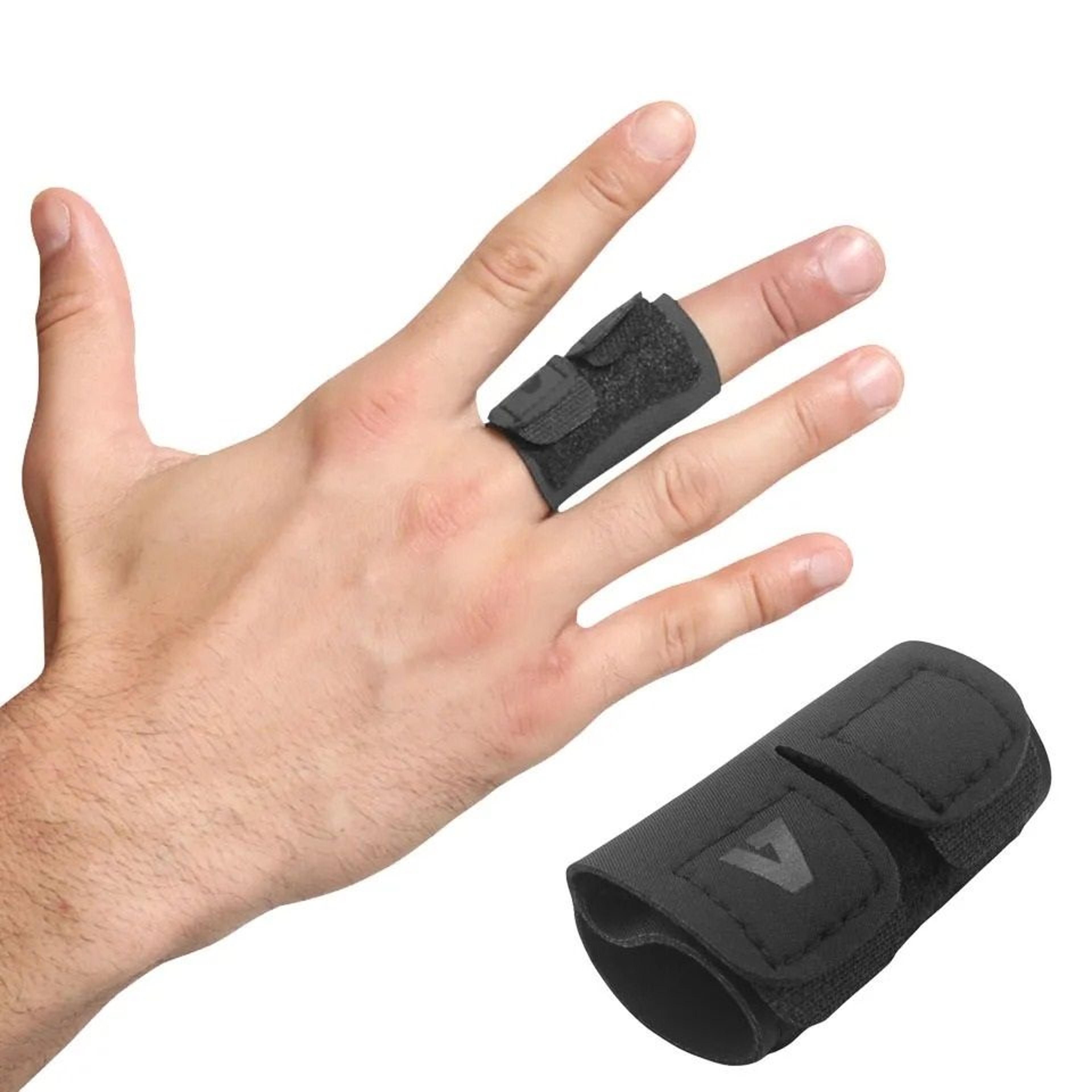 sports finger support protector and compression bandage
