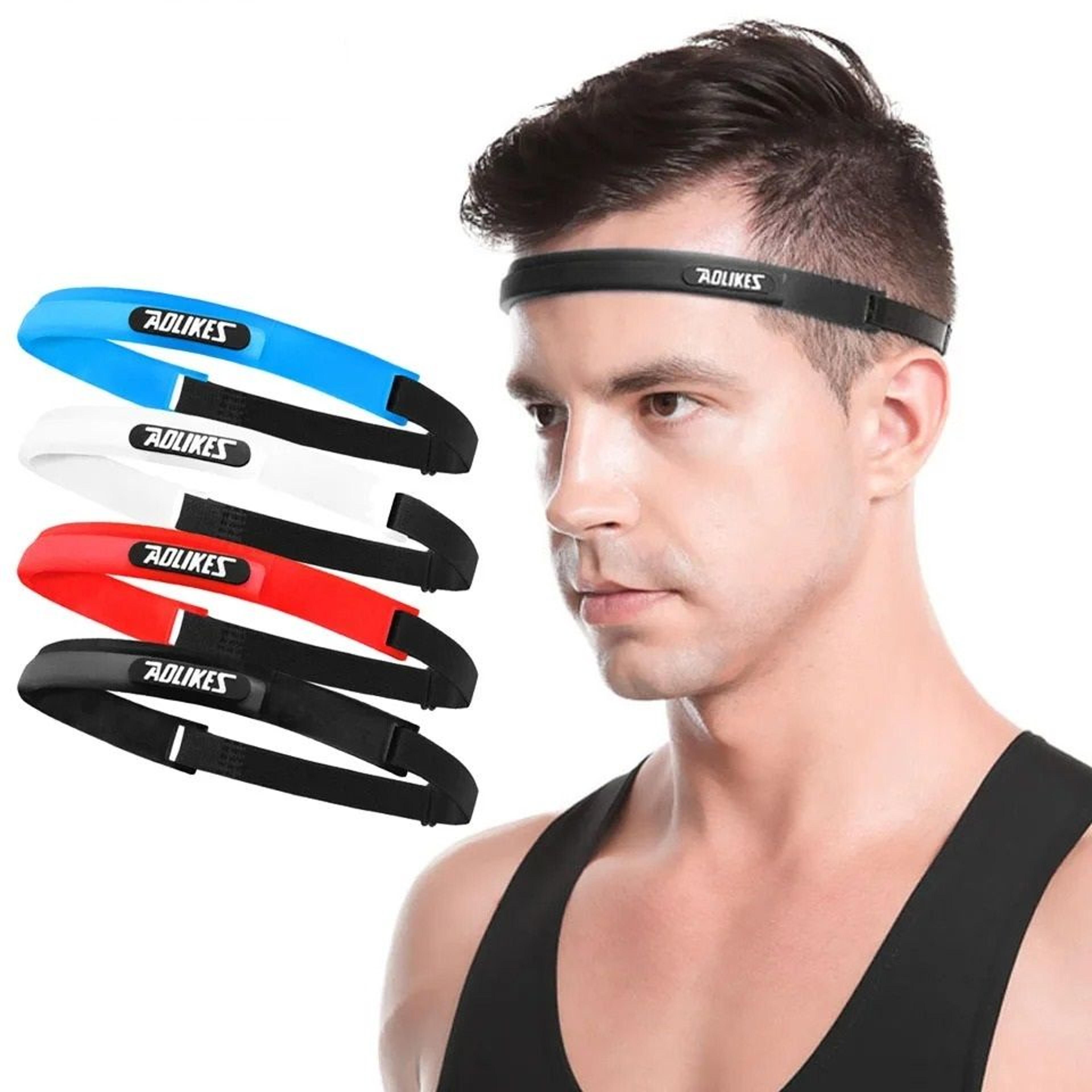 elastic soft silicone athletic headband and sweatband