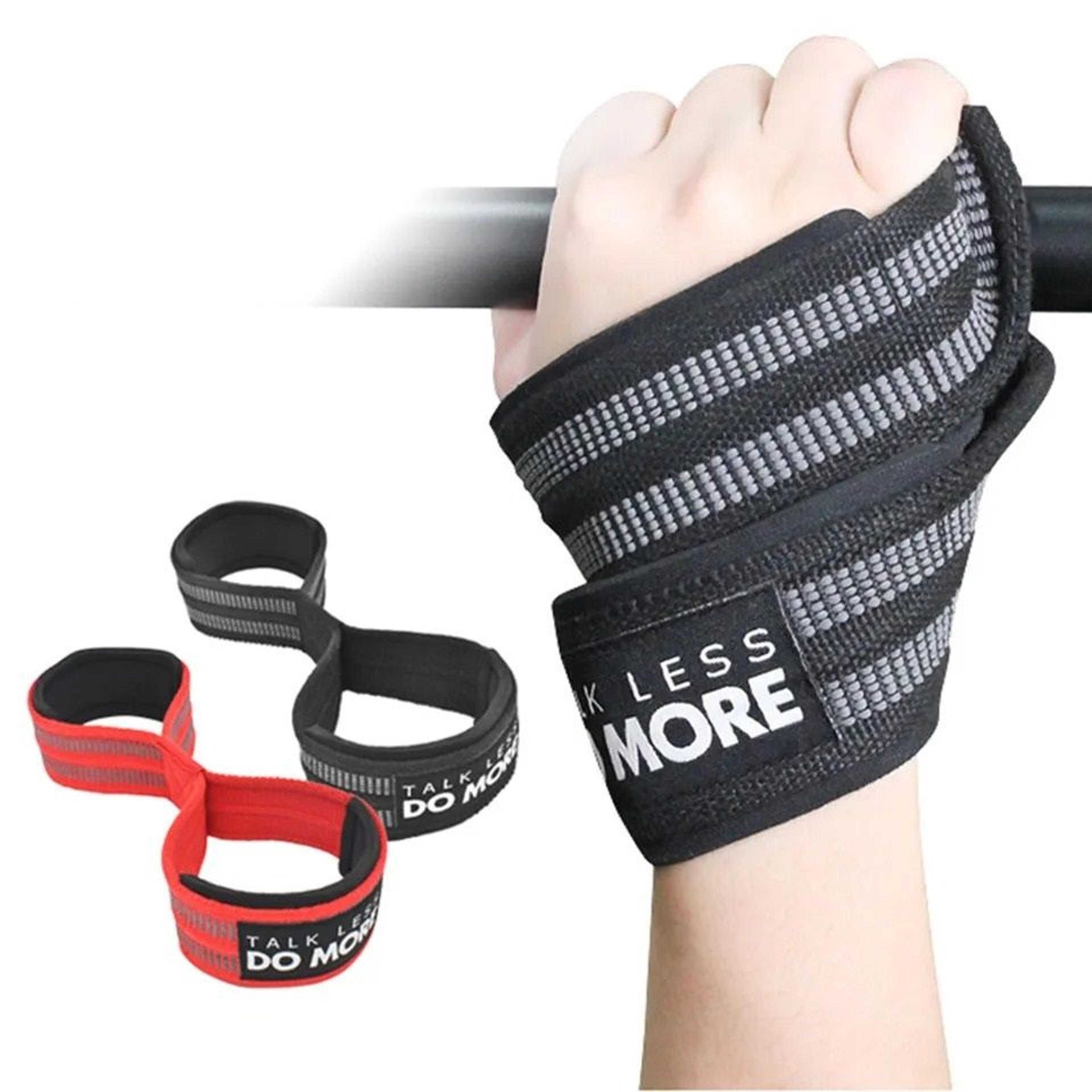 figure 8 heavy-duty weightlifting straps set for powerlifting & gym fitness