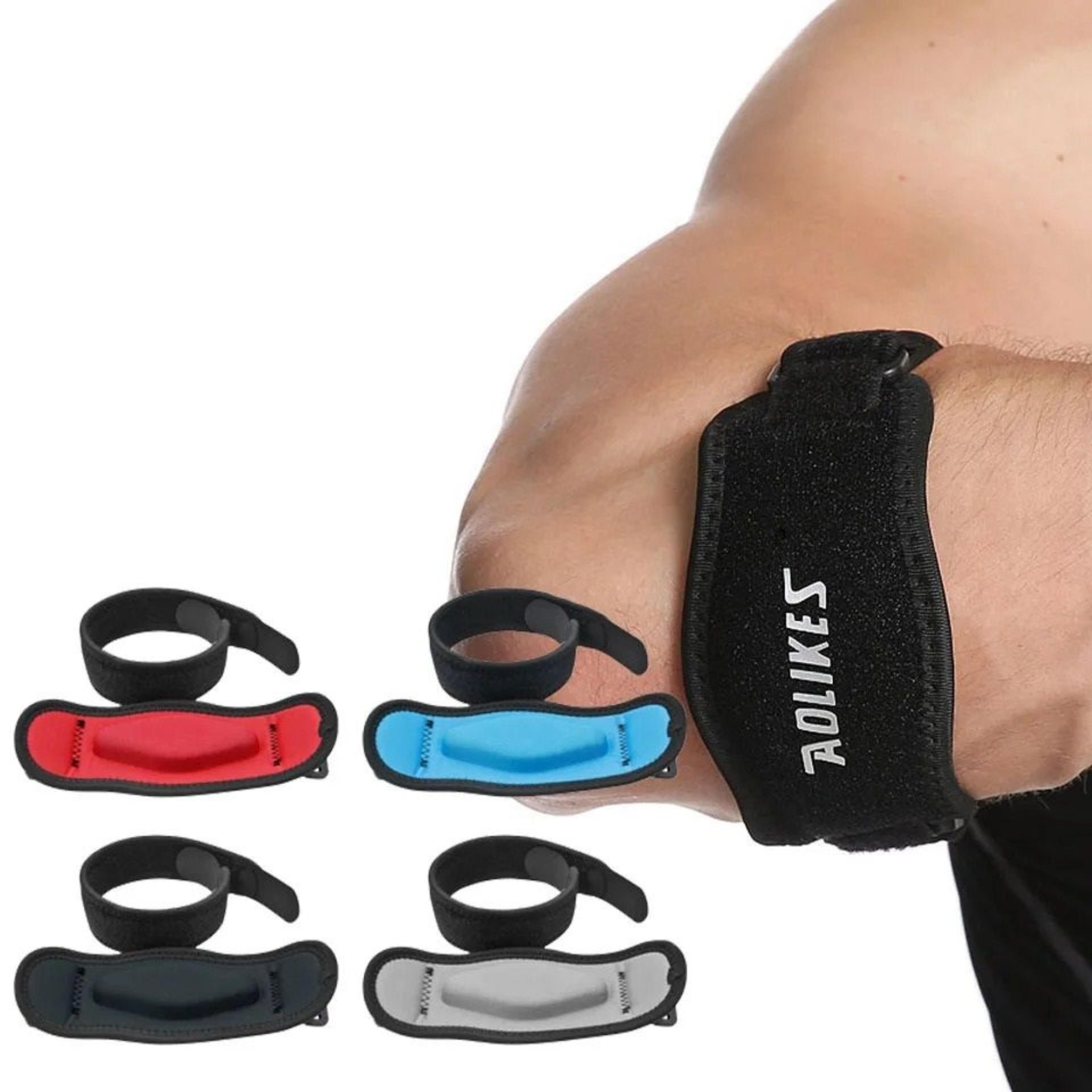 sports compression elbow strap with pressure pad for tennis & golfer's elbow