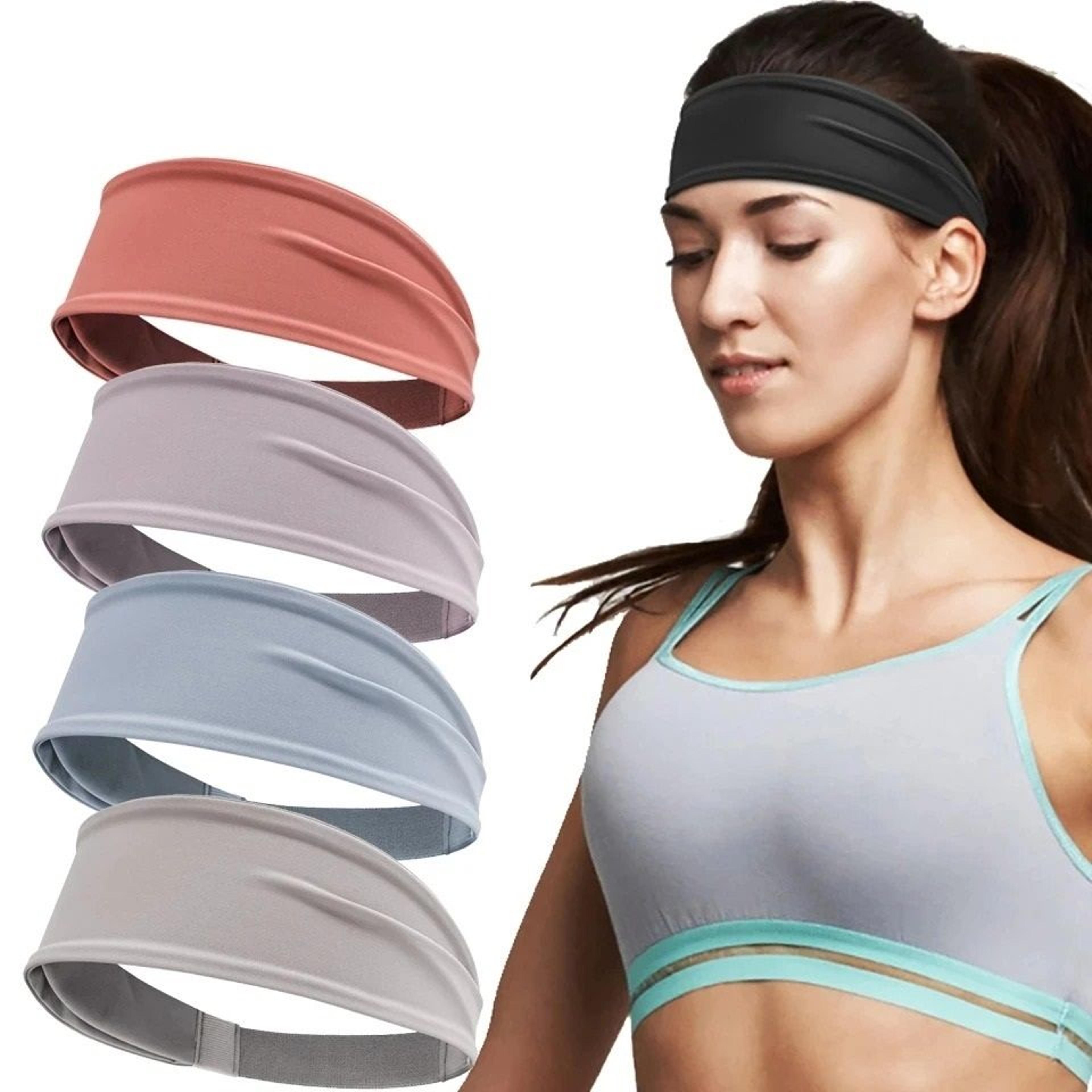 widening elastic moisture-wicking sports headband