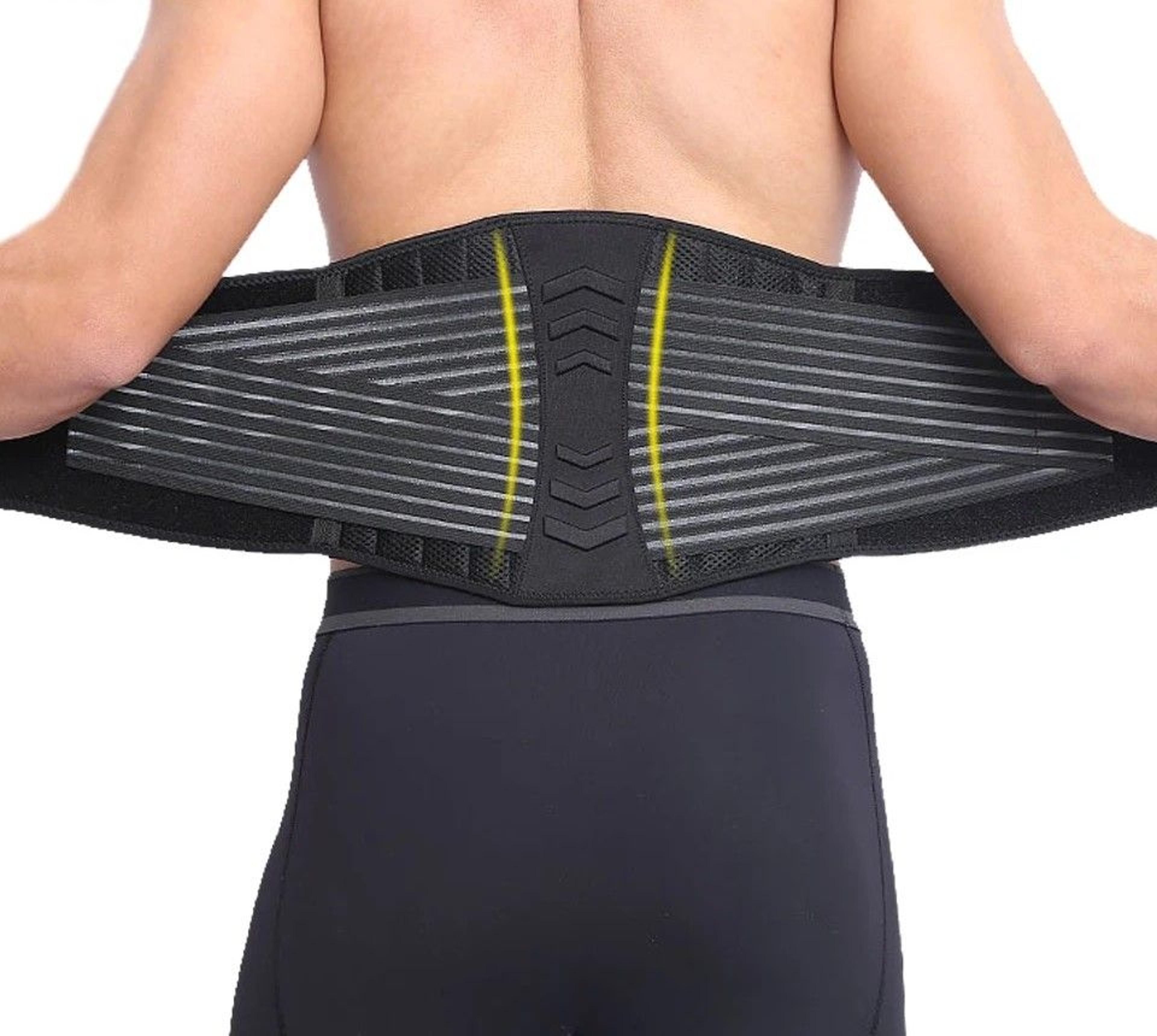 adjustable lumbar support belt for lower back pain relief & scoliosis support