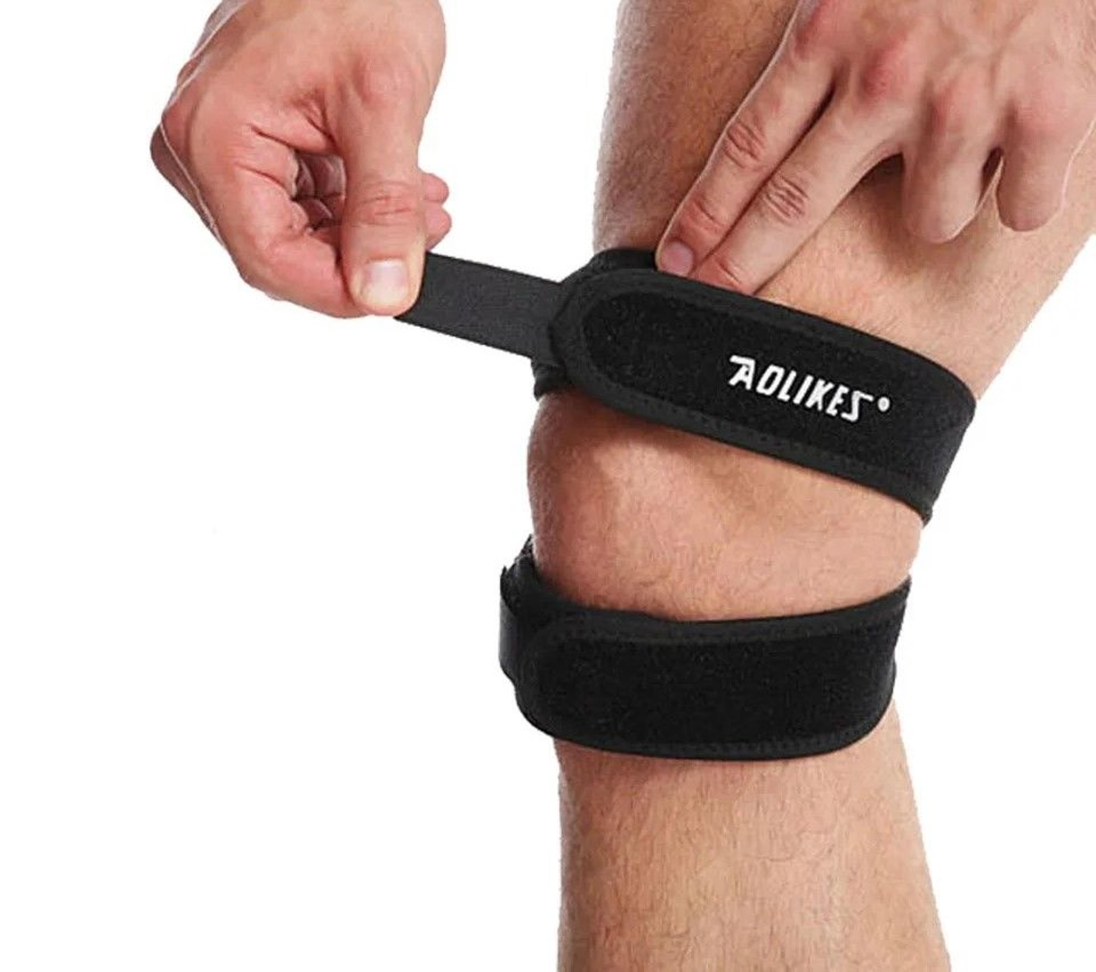 pressurized knee support wrap sleeve with open patella pad