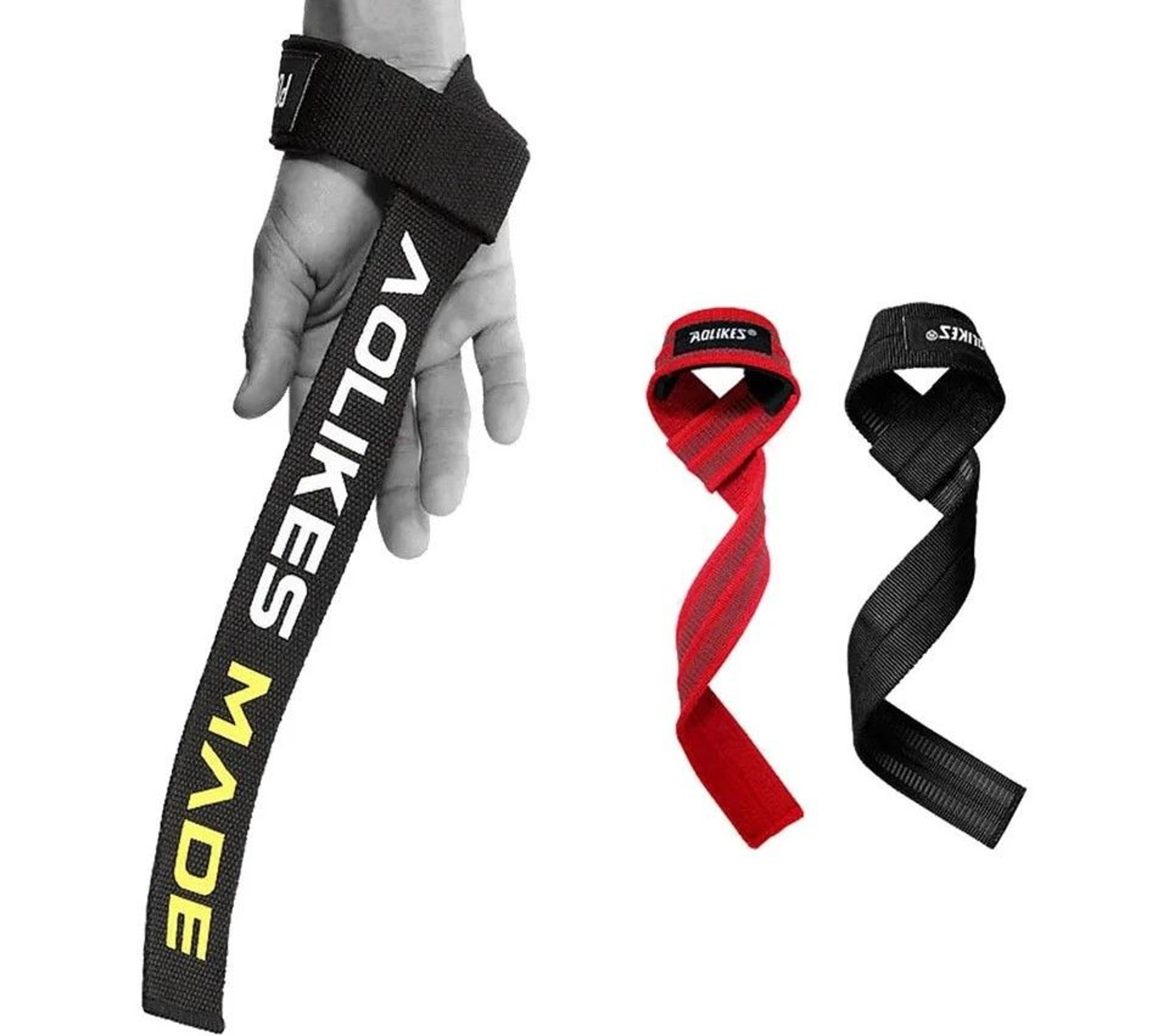 antislip weightlifting & deadlift straps pair for heavy lifting