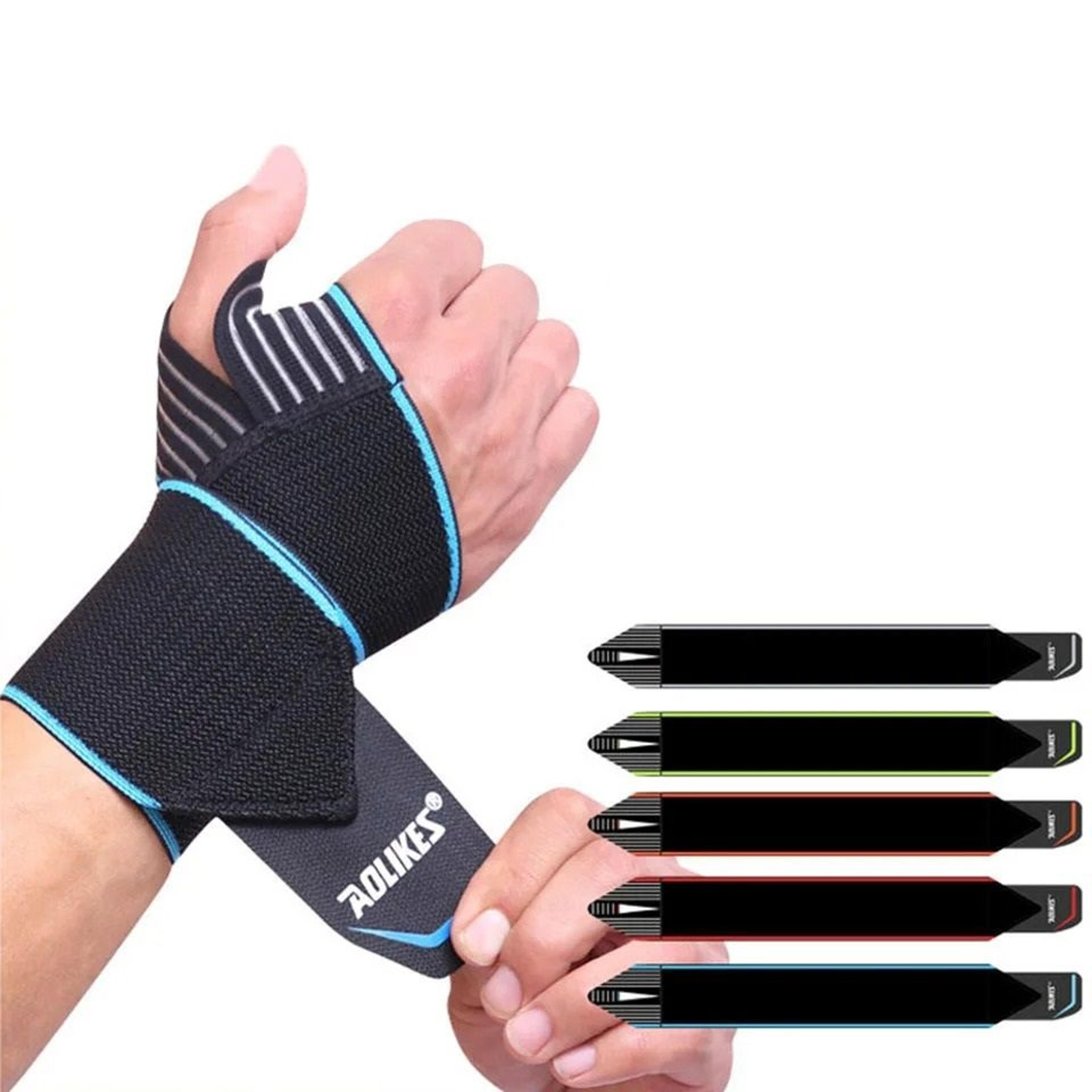 wrist brace pair with thumb support & compression straps