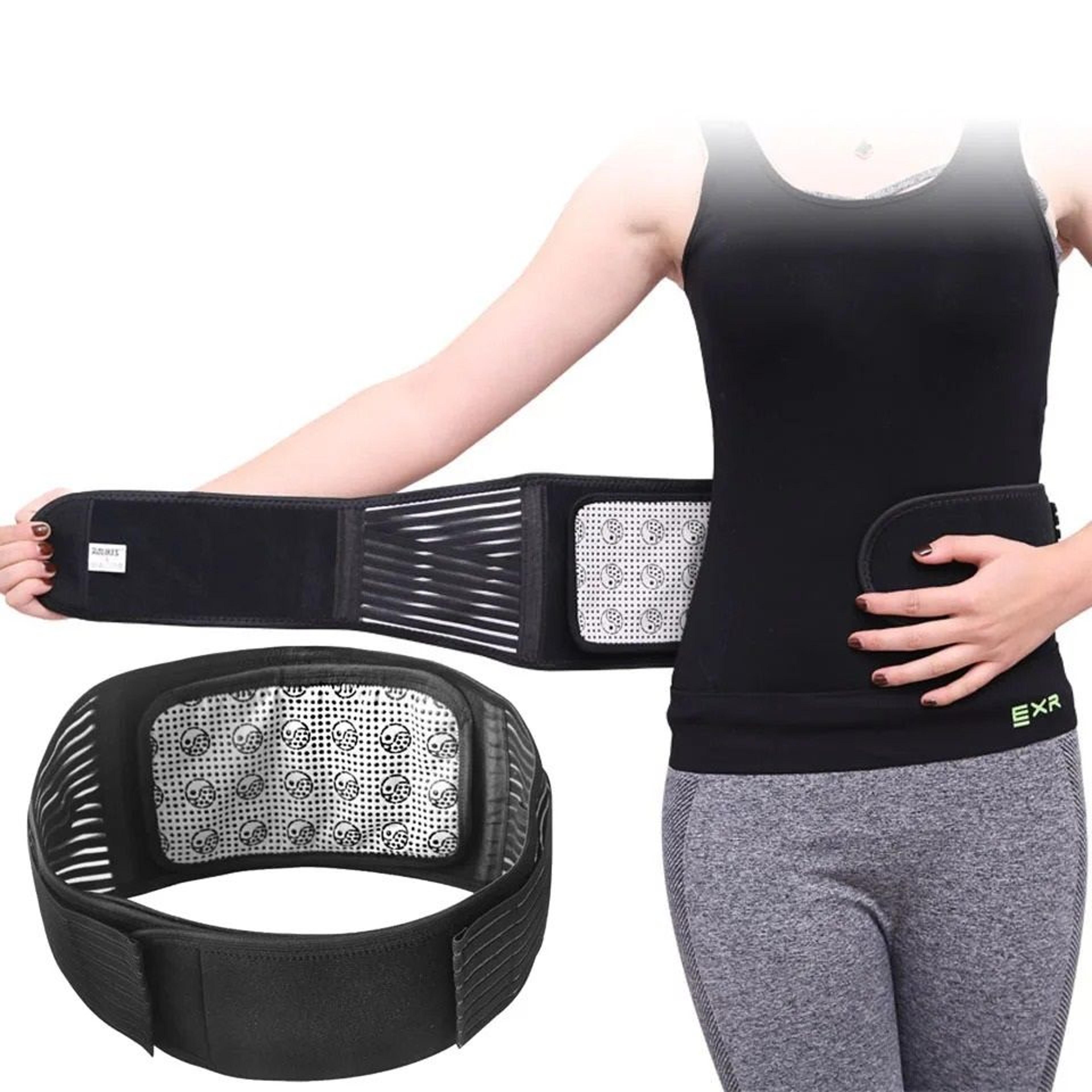 self-heating tourmaline & magnetic lumbar support belt