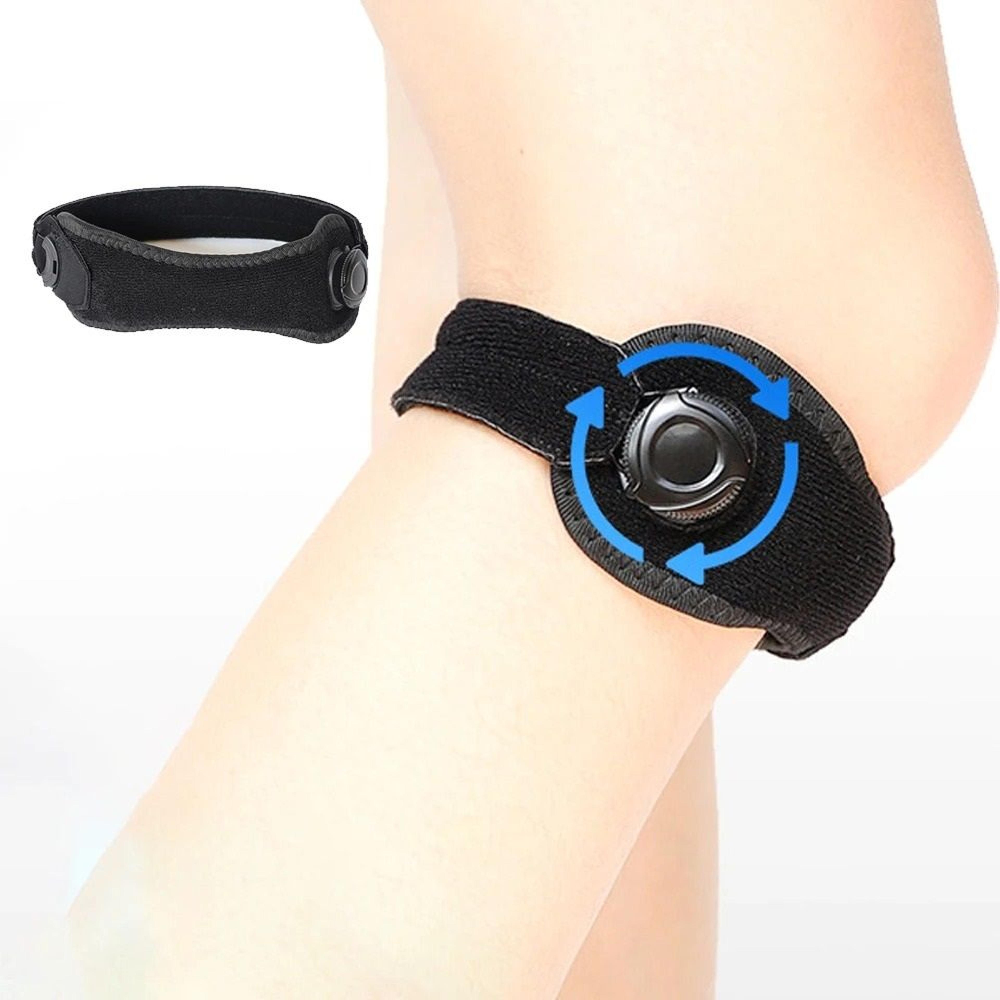 adjustable patella knee strap – precision knob brace for jumpers knee, tendonitis, & arthritis