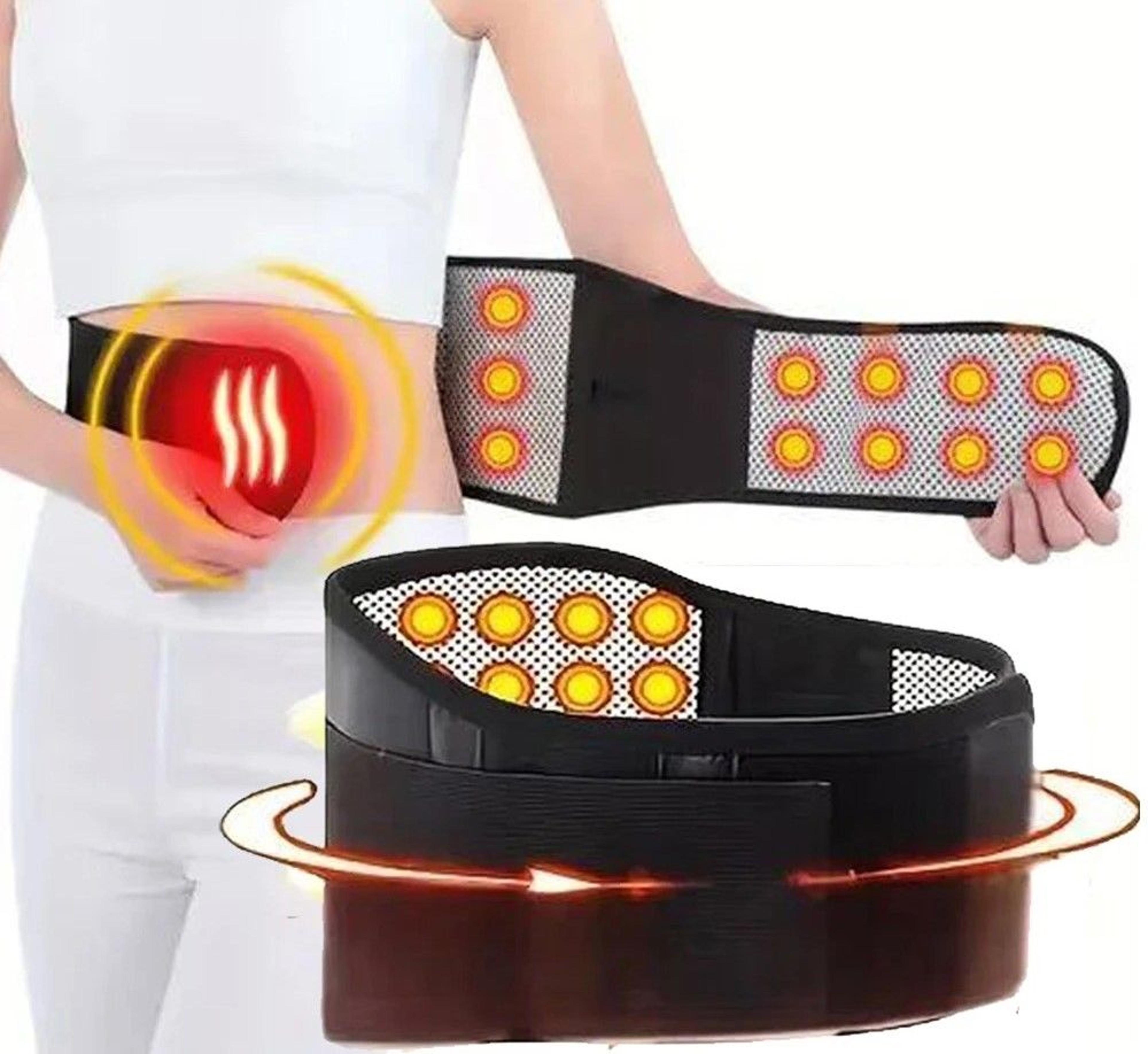 heating back brace for lower back pain relief & sciatica support