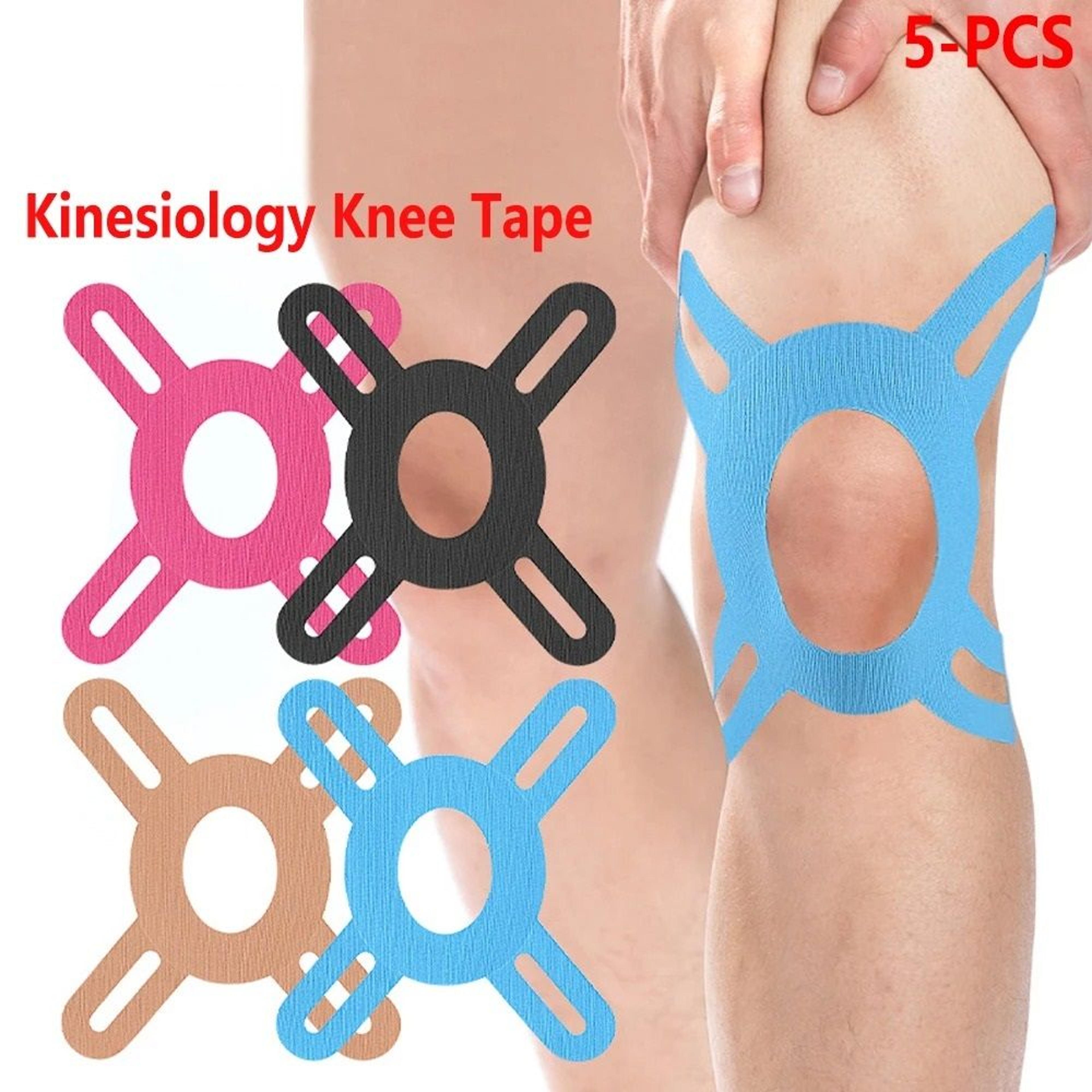 5-pack precut kinesiology tape for knees