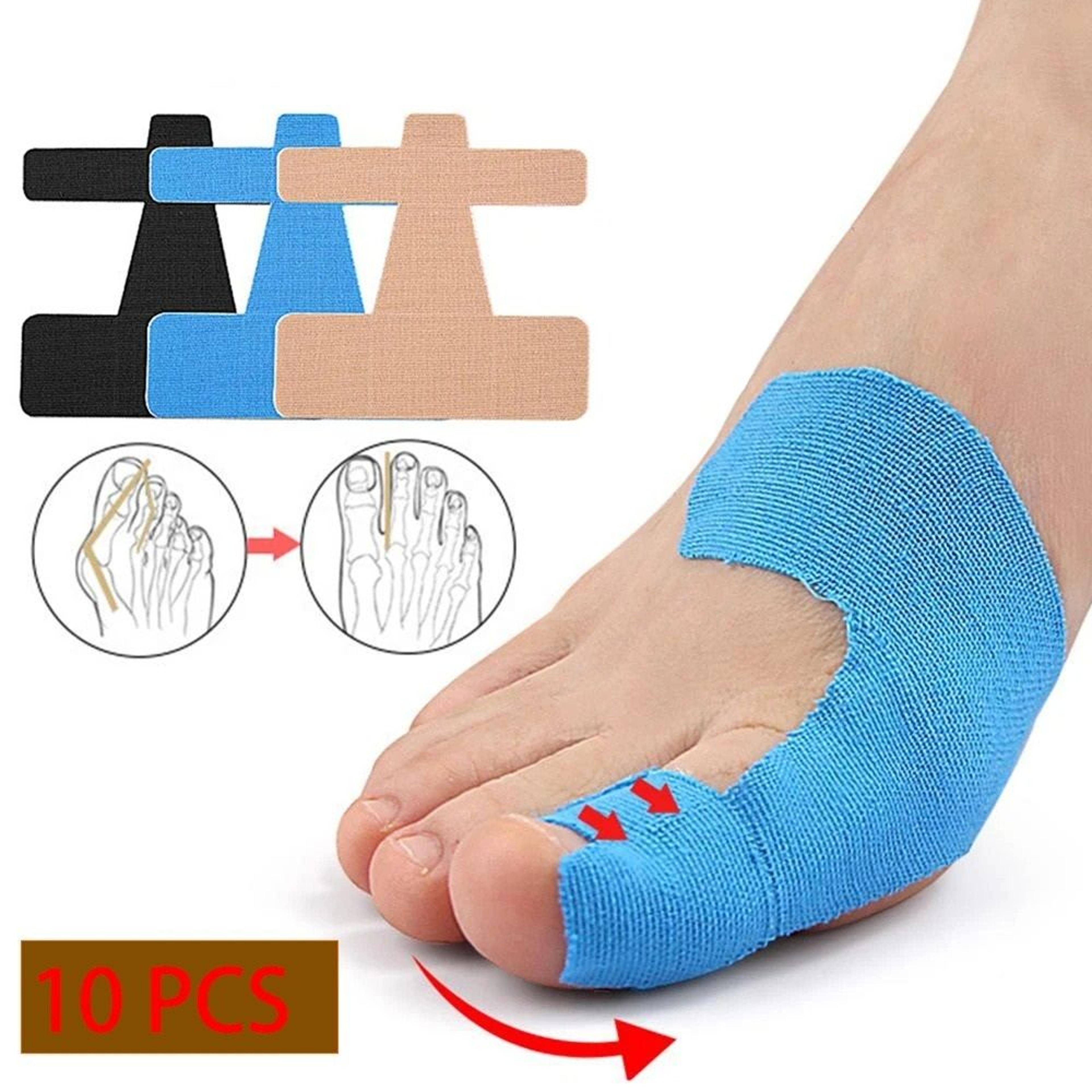 10-pack precut bunion corrector kinesiology tape