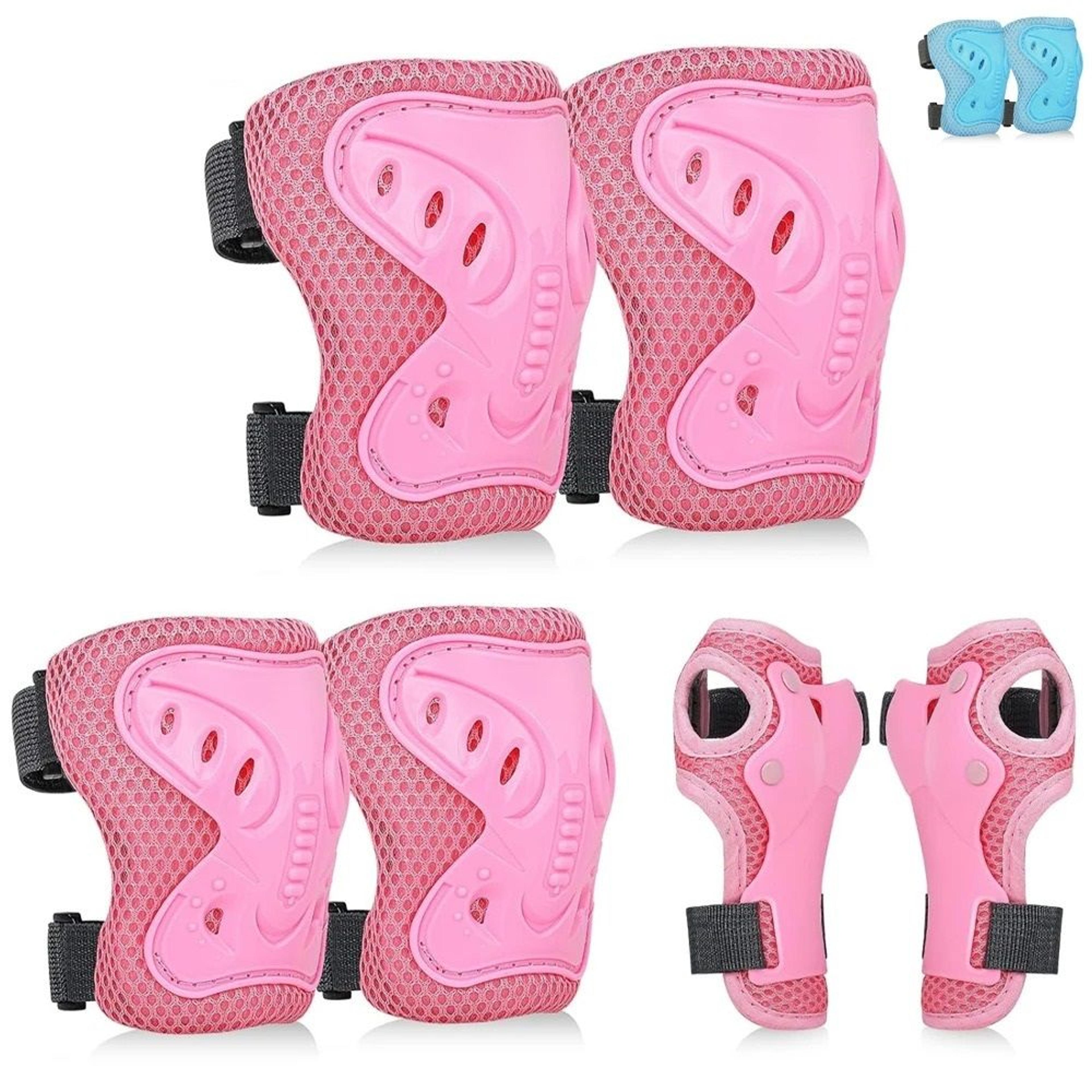 6-piece kids protective gear set (knee pads, elbow pads, & wrist guards for ages 3–10)