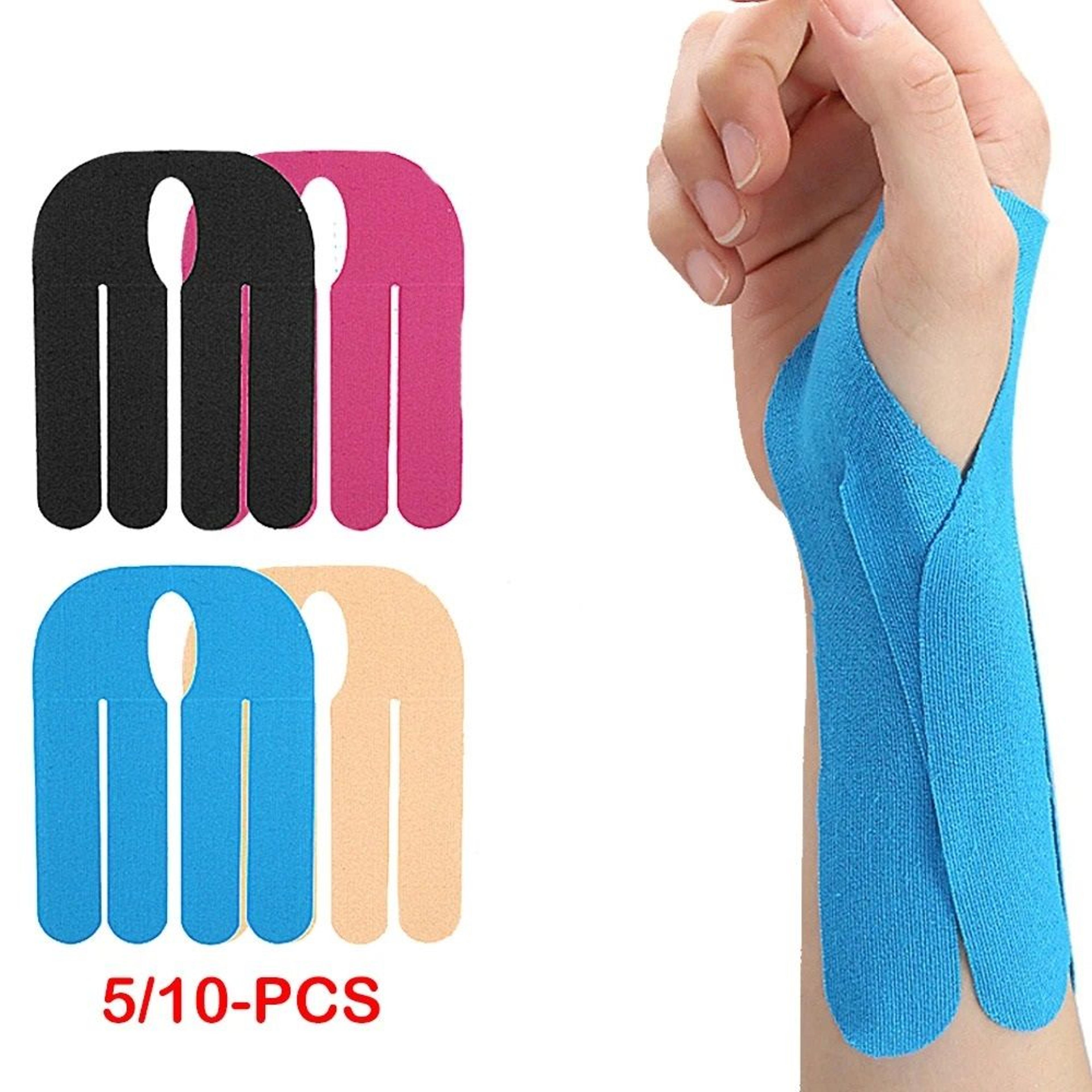 precut waterproof kinesiology tape for wrist & thumb (5/10-pack)