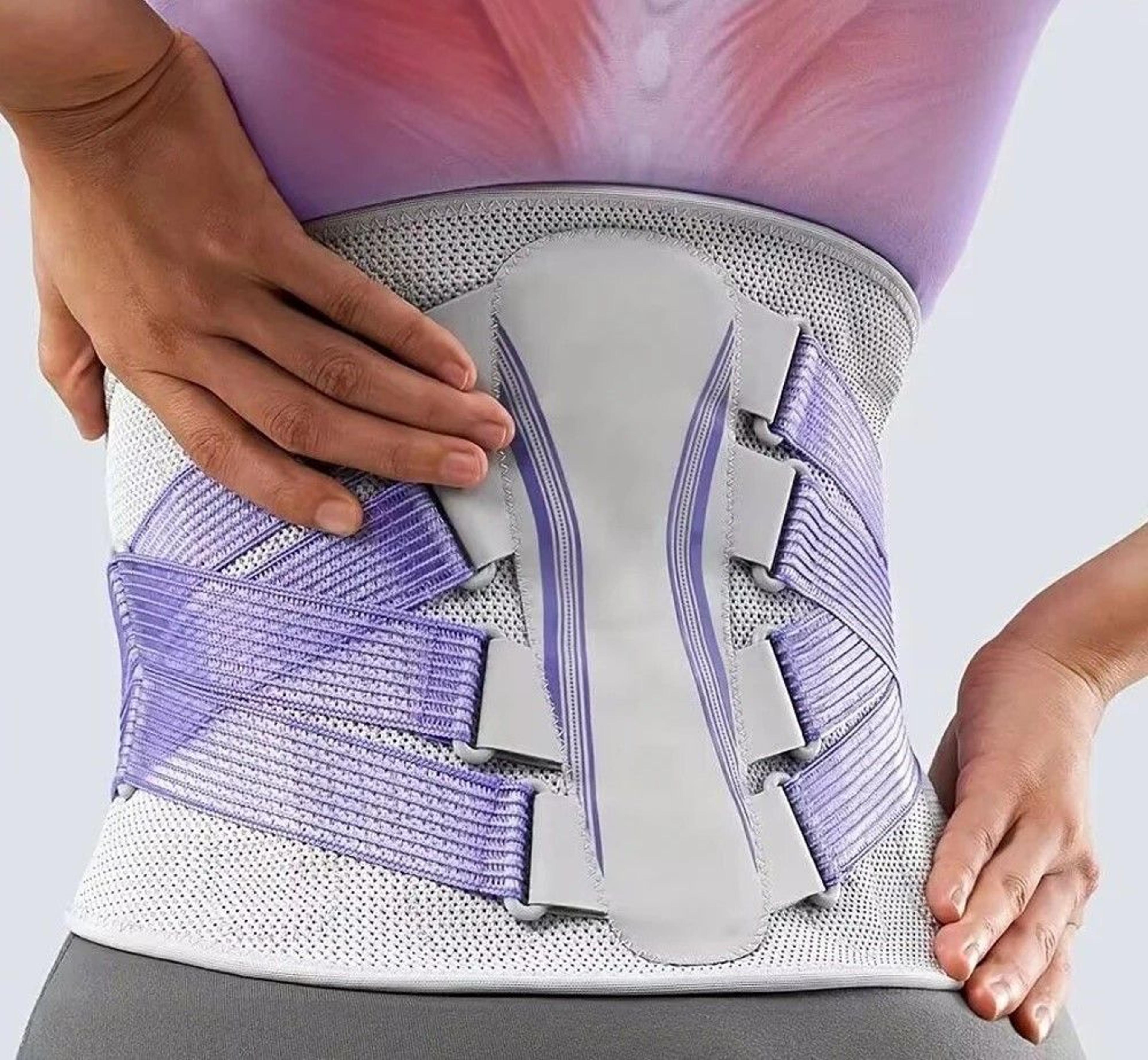 breathable mesh lower back support belt for herniated disc, scoliosis, and pain relief