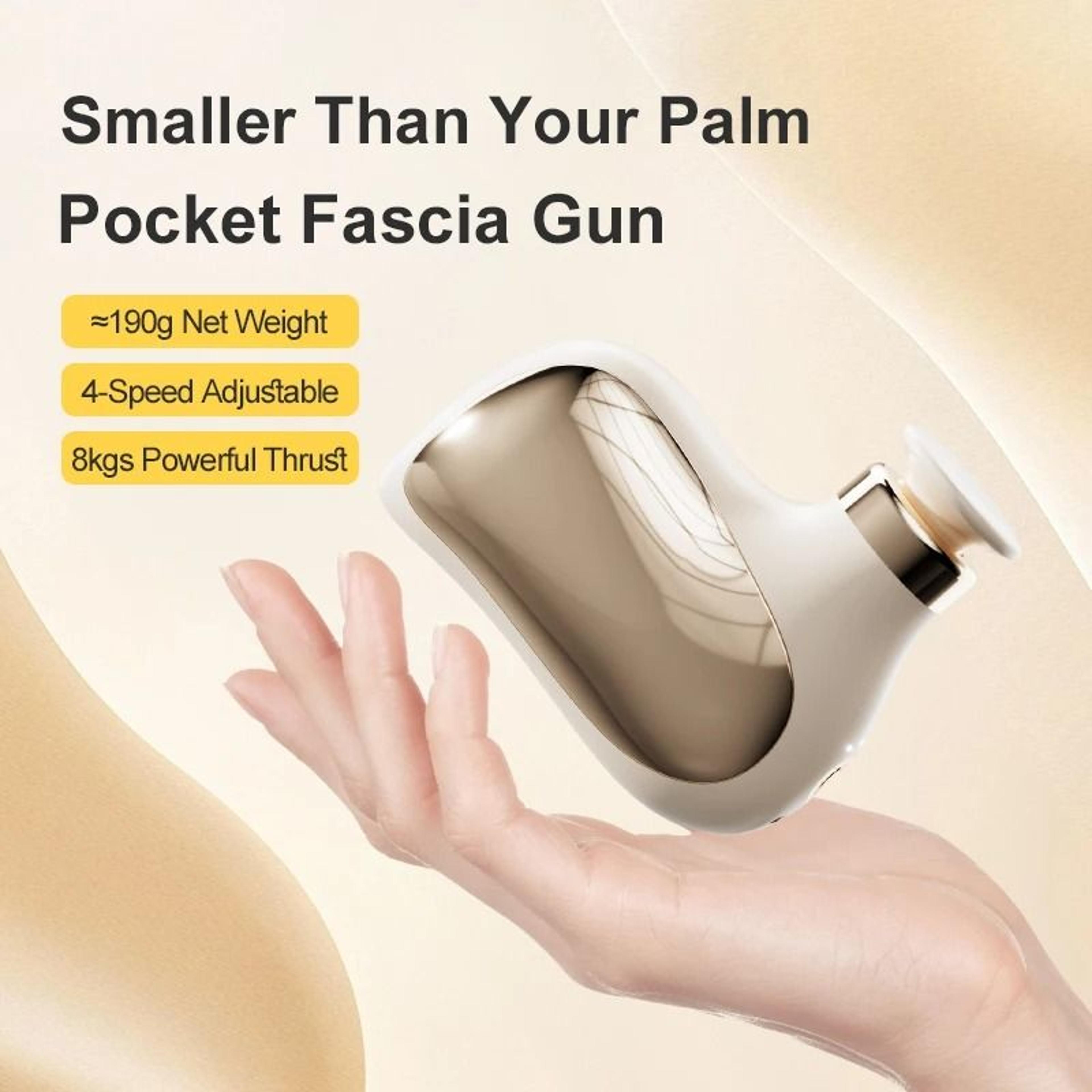 multifunctional mini muscle massage gun with modified silicone vibrating head